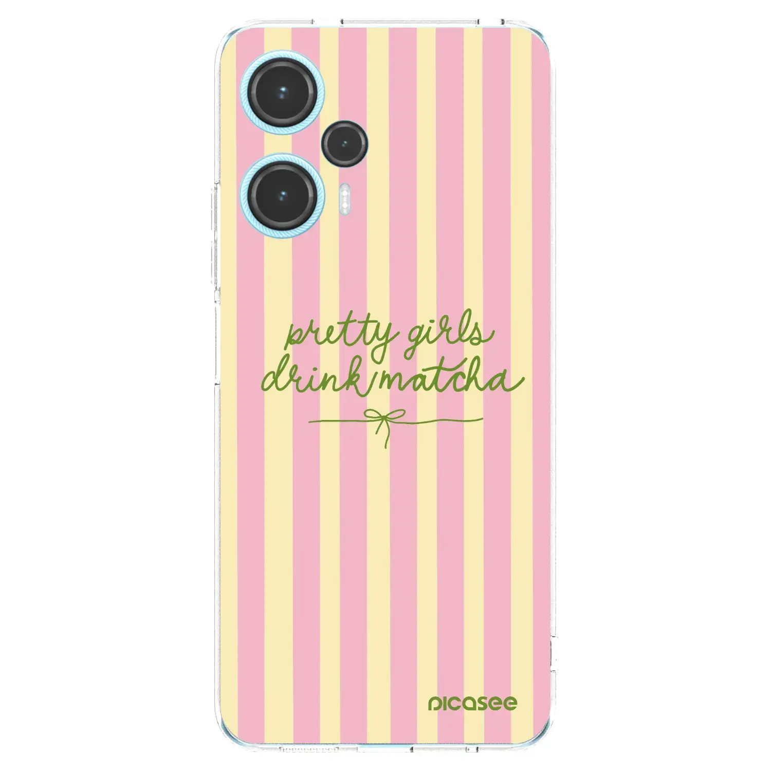Silikonový průhledný obal pro Xiaomi Poco F5 - Pretty matcha