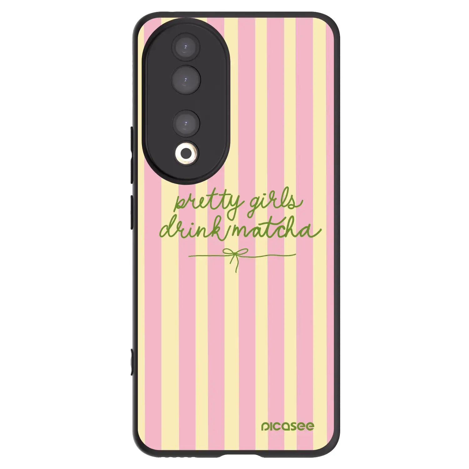 Silikonový černý obal pro Honor 90 5G - Pretty matcha