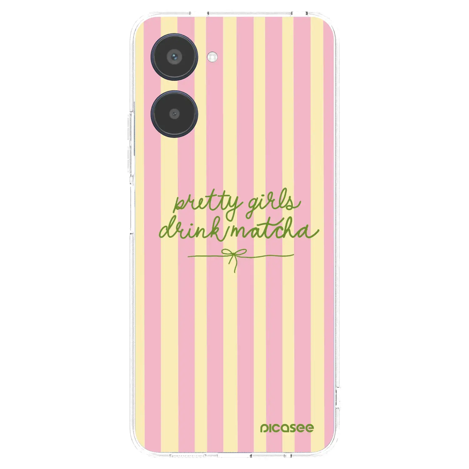 Silikonový průhledný obal pro Realme 10 4G - Pretty matcha
