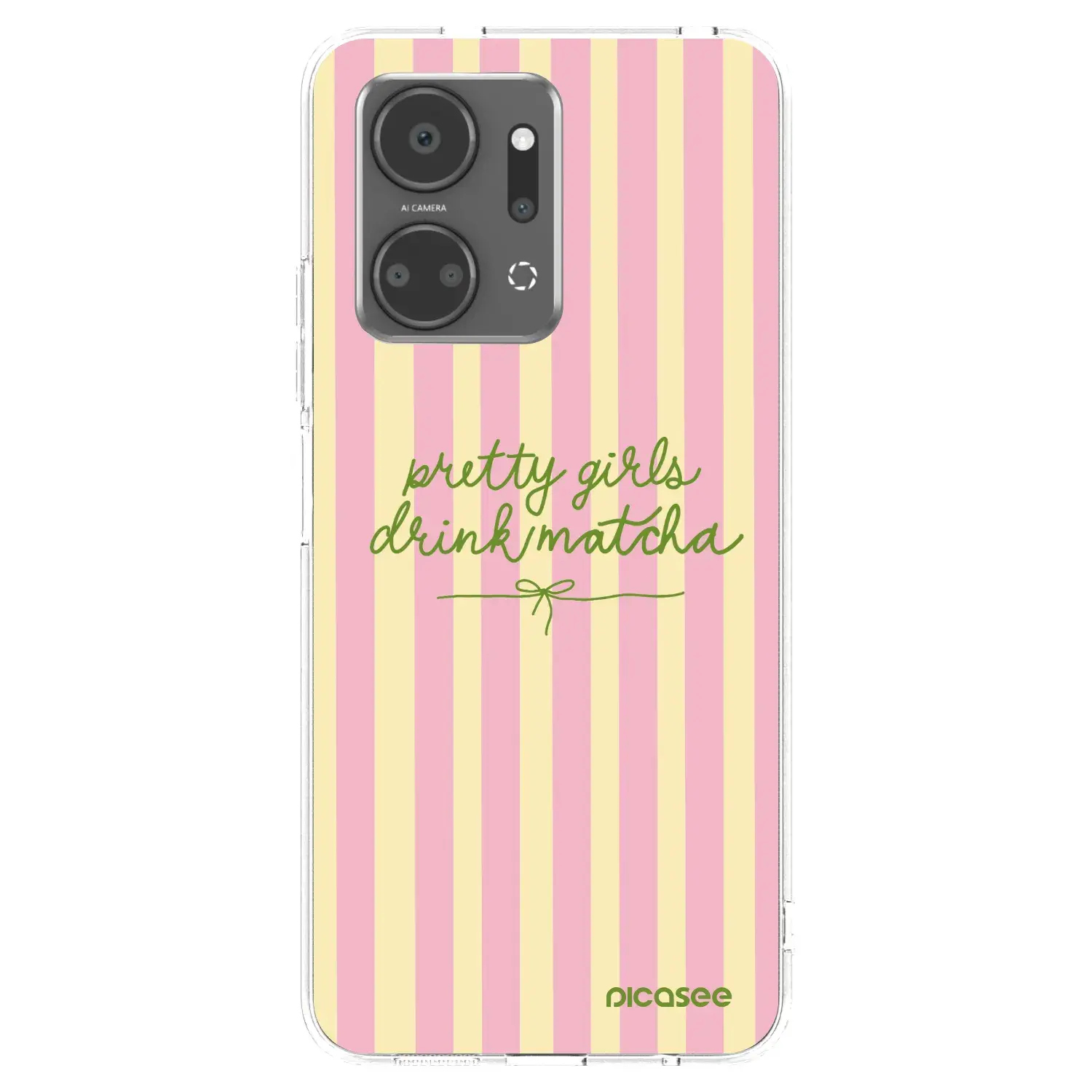 Silikonový průhledný obal pro Honor X7a - Pretty matcha
