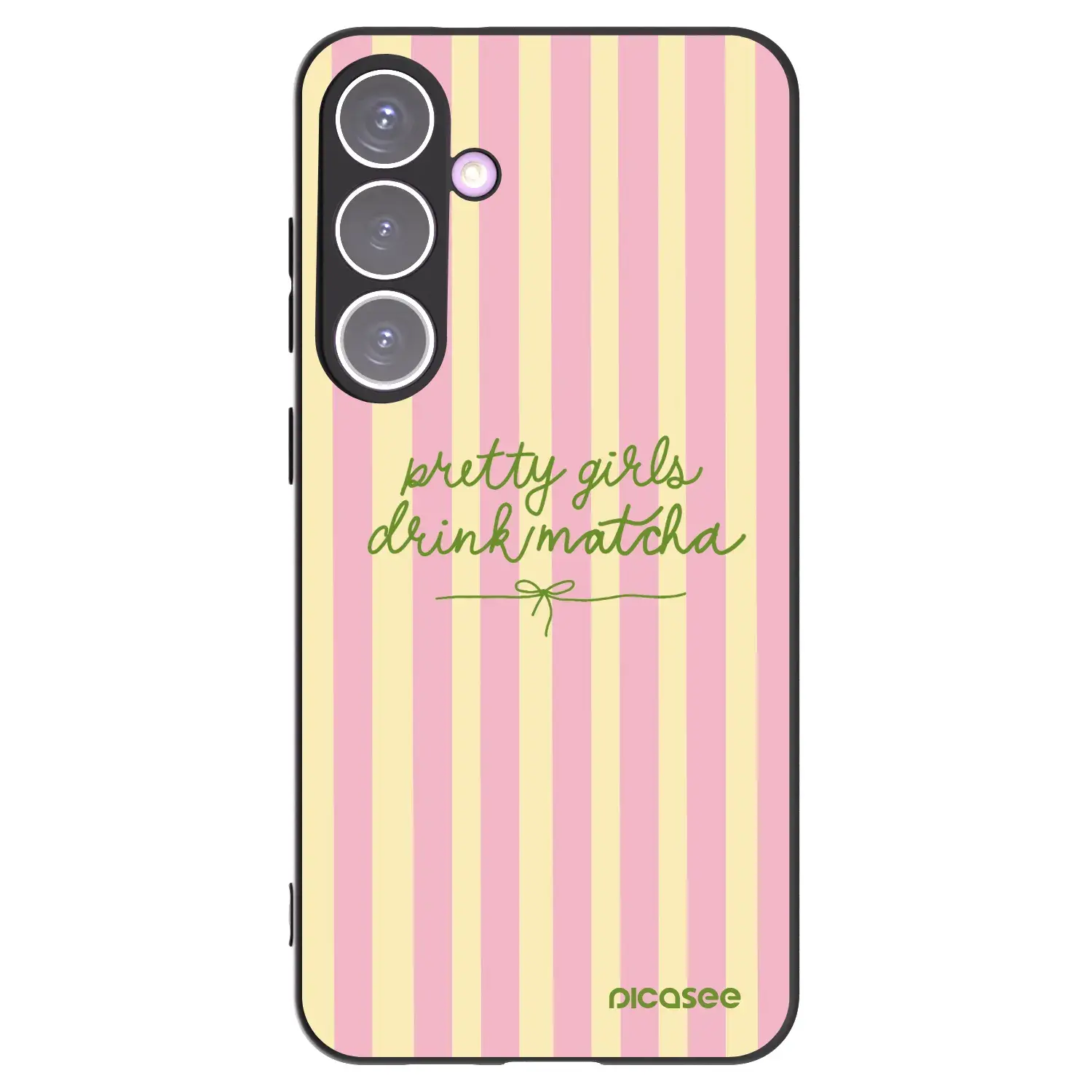 Silikonový černý obal pro Samsung Galaxy S24+ S926B 5G - Pretty matcha