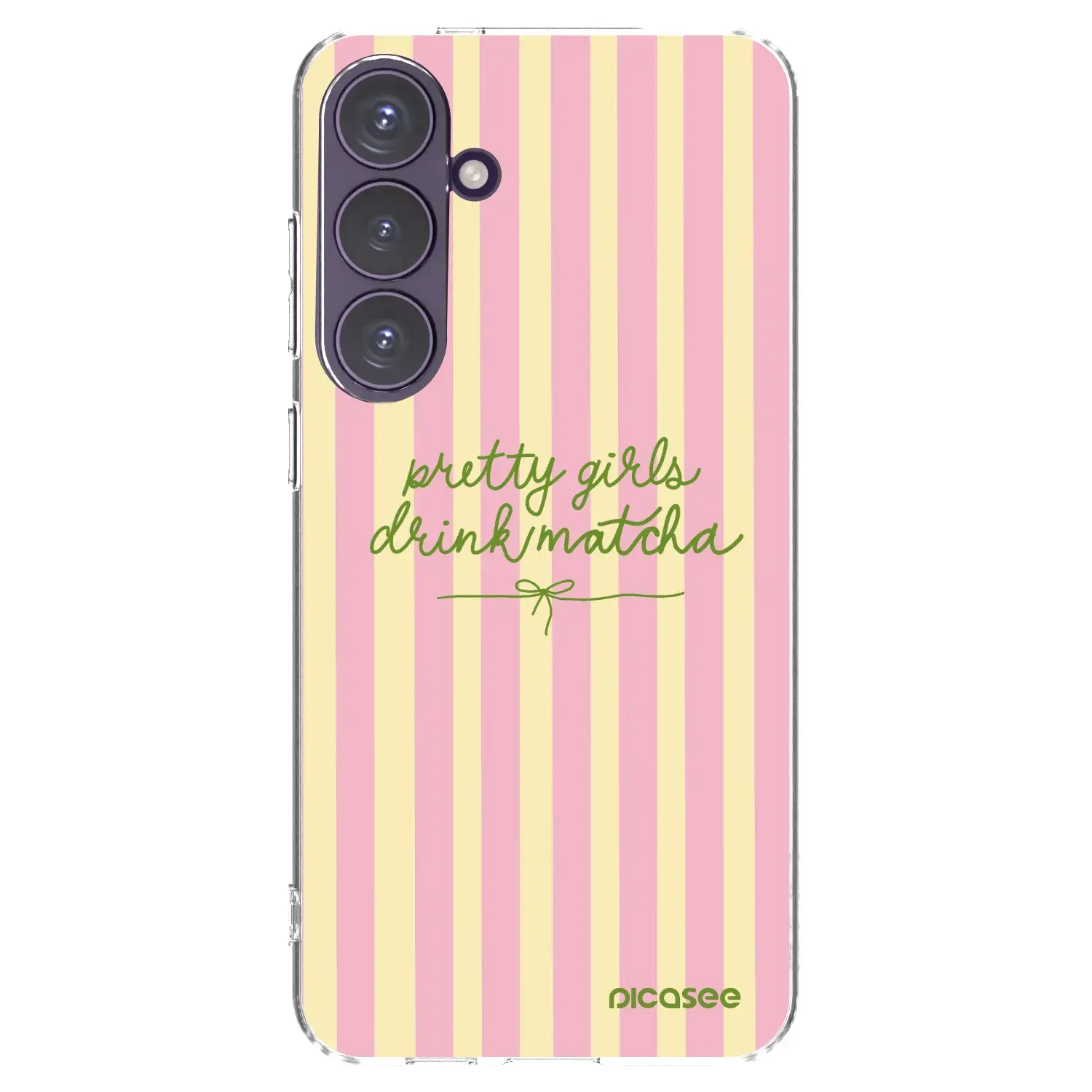 Silikonový průhledný obal pro Samsung Galaxy S24+ S926B 5G - Pretty matcha