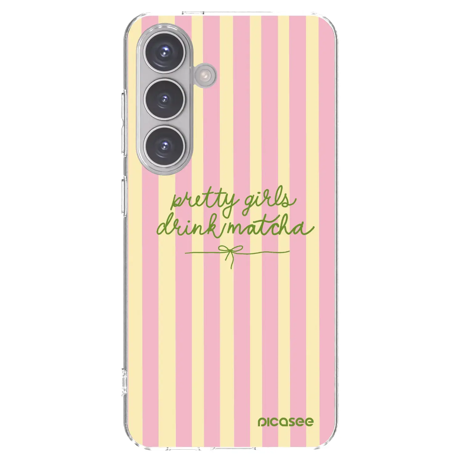 Silikonový průhledný obal pro Samsung Galaxy S24 S921B 5G - Pretty matcha