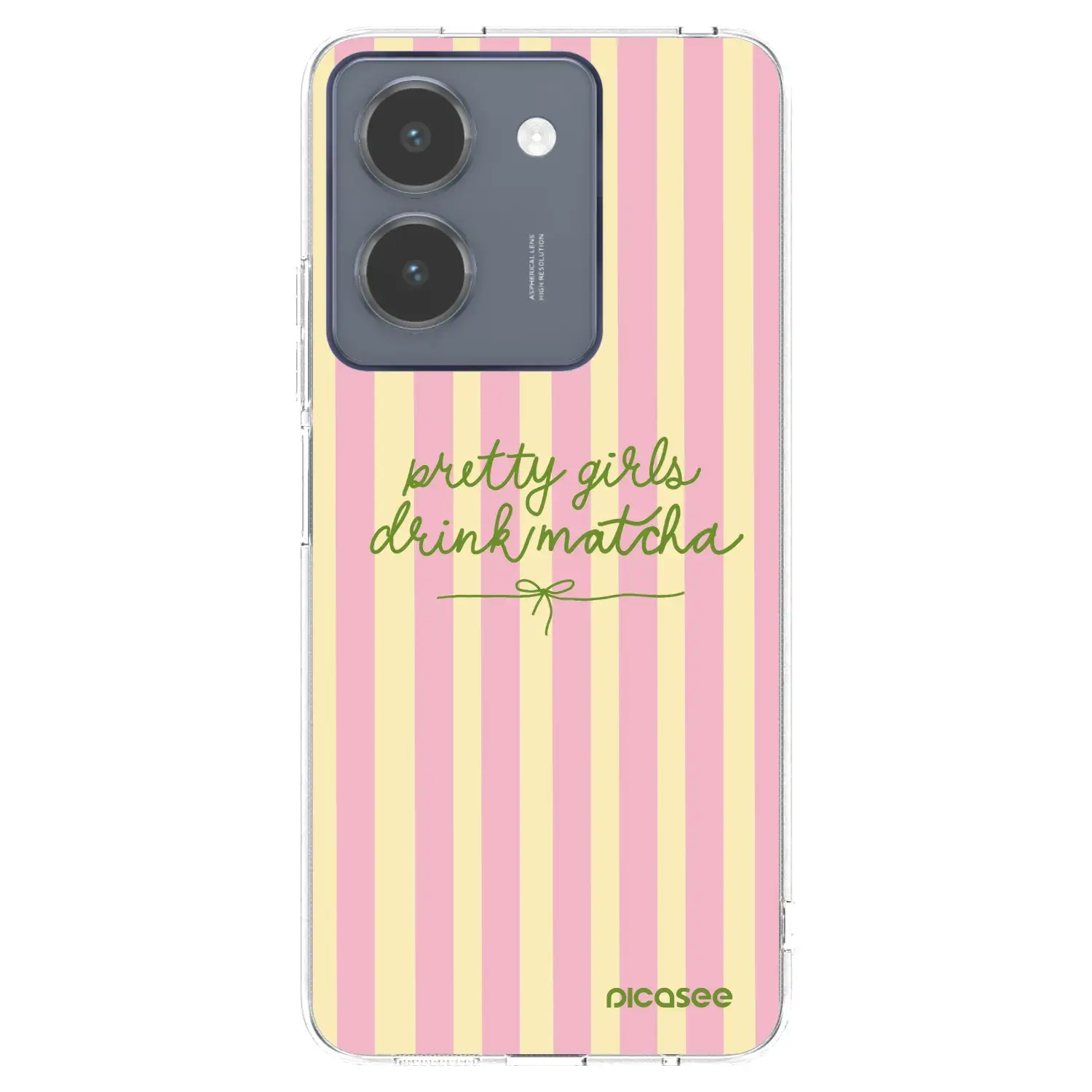 Silikonový průhledný obal pro Vivo Y36 4G - Pretty matcha