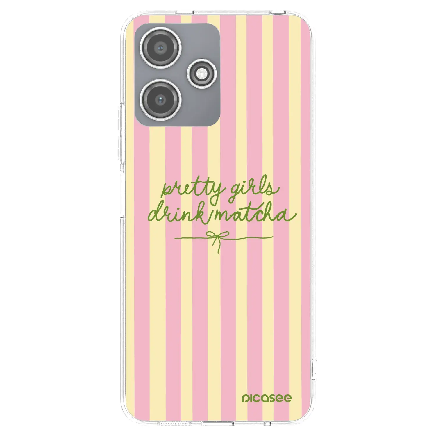 Silikonový průhledný obal pro Xiaomi Redmi 12 5G - Pretty matcha