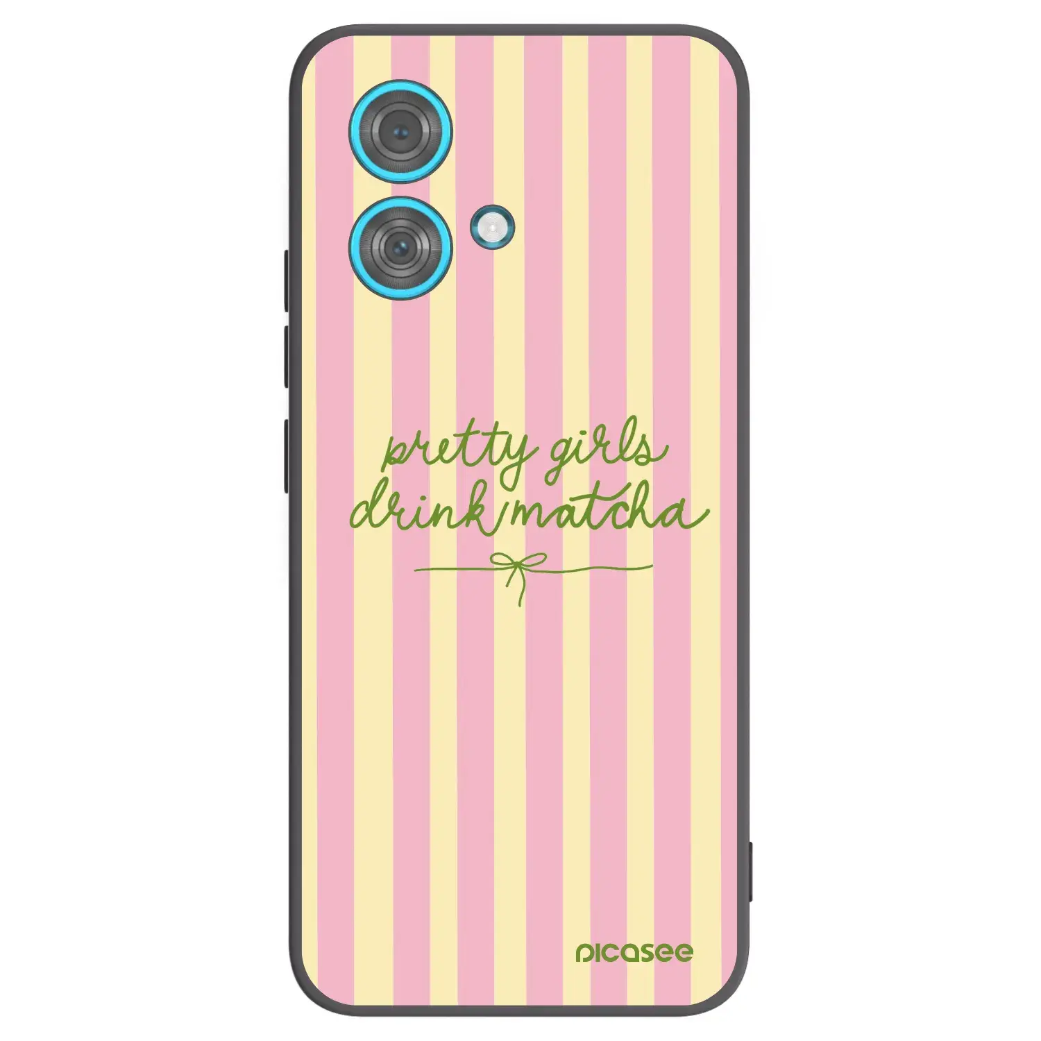 Silikonový černý obal pro Motorola Edge 40 Neo - Pretty matcha