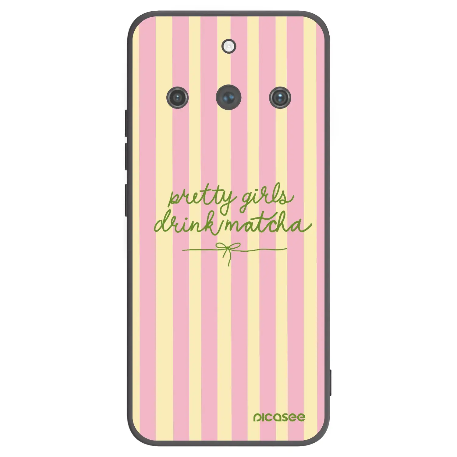 Silikonový černý obal pro Realme 11 Pro+ - Pretty matcha