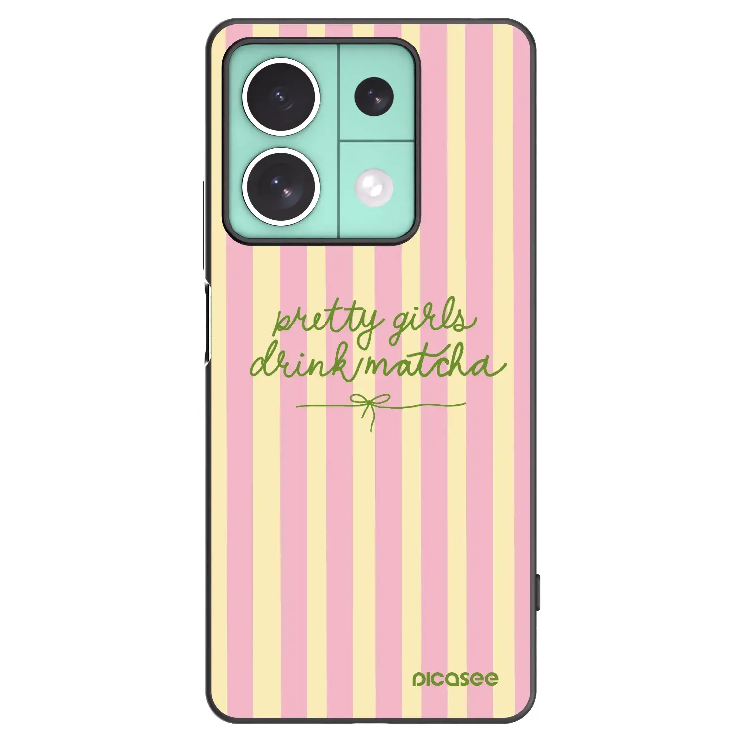 Silikonový černý obal pro Xiaomi Redmi Note 13 5G - Pretty matcha