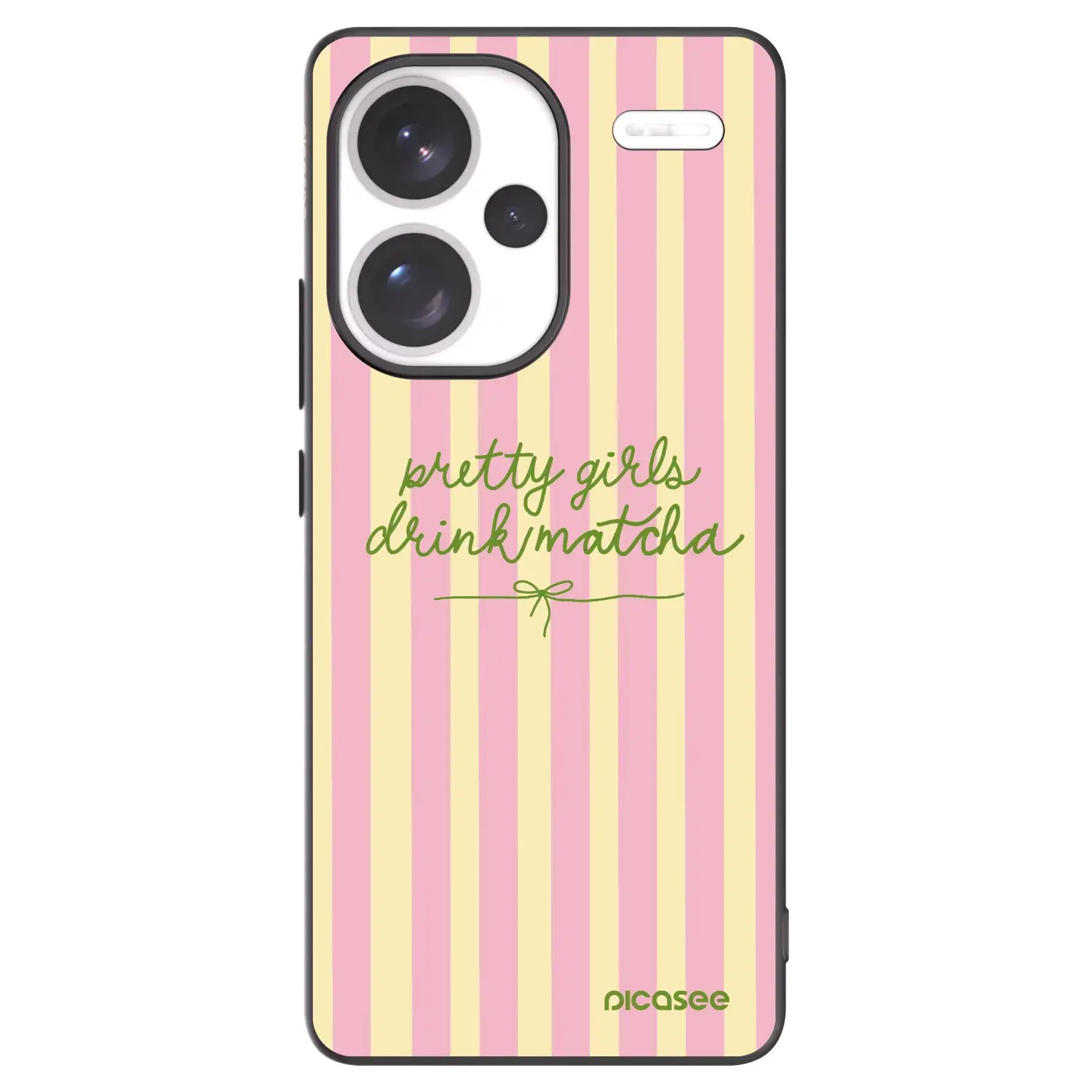 Silikonový černý obal pro Xiaomi Redmi Note 13 Pro+ 5G - Pretty matcha