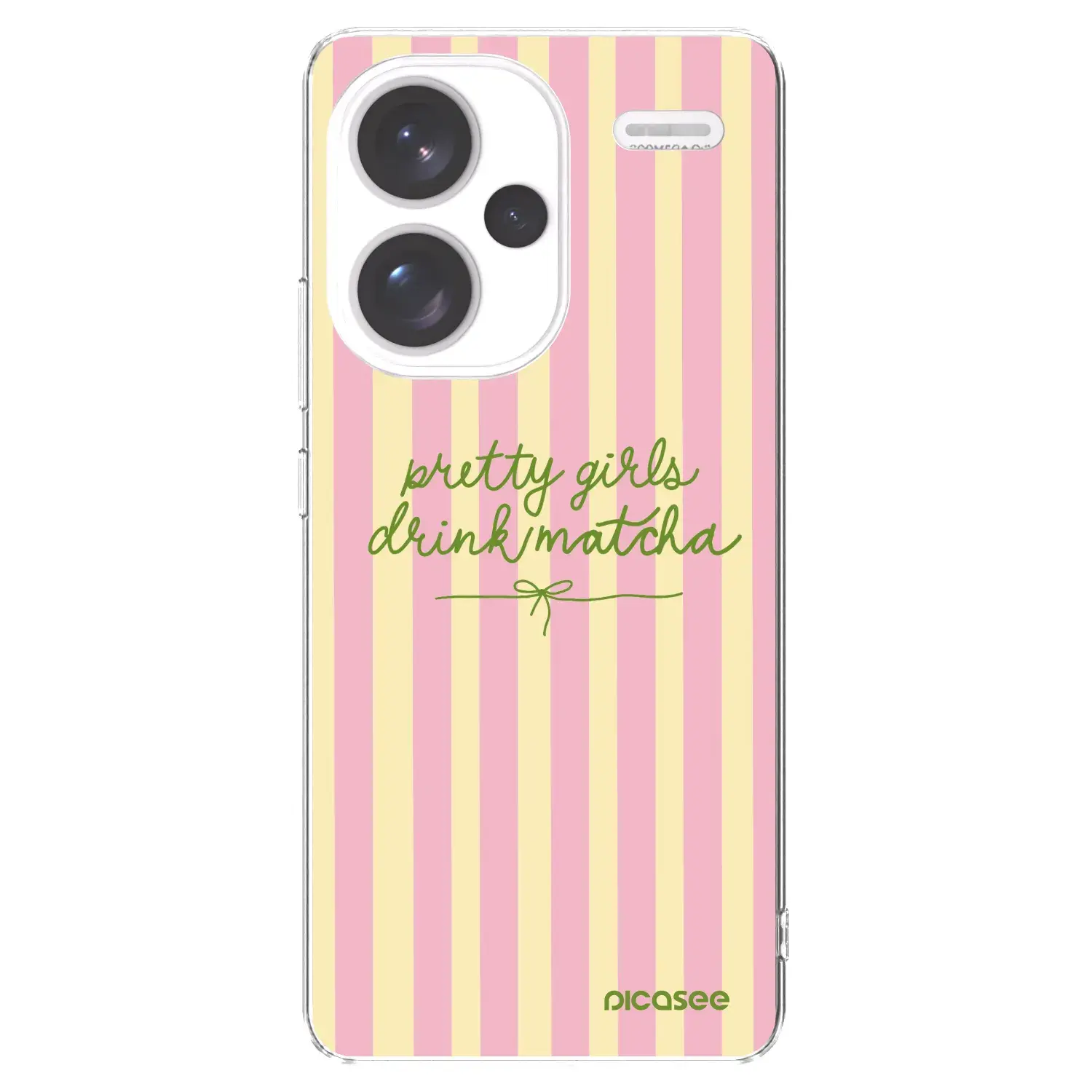 Silikonový průhledný obal pro Xiaomi Redmi Note 13 Pro+ 5G - Pretty matcha