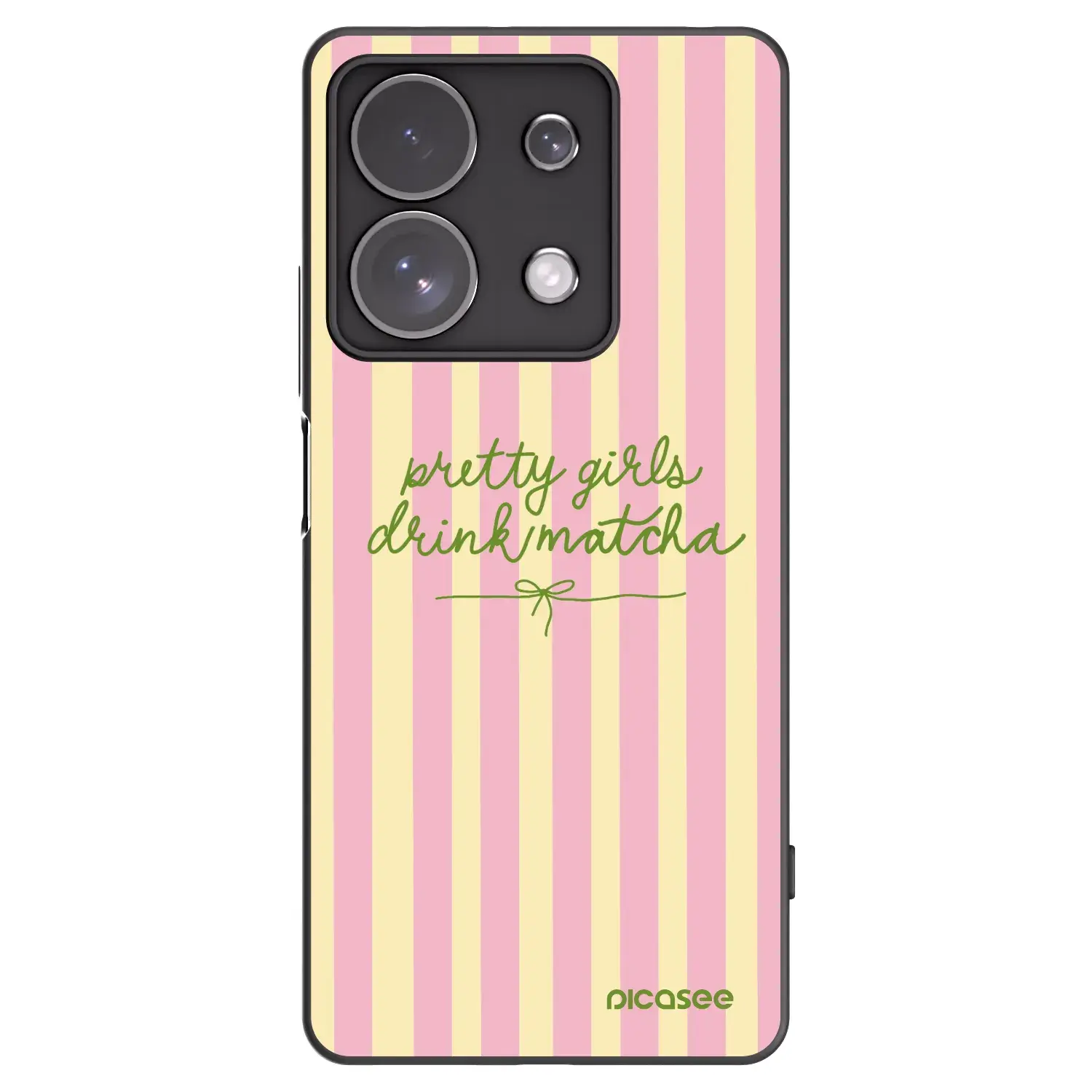 Silikonový černý obal pro Xiaomi Redmi Note 13 Pro 4G - Pretty matcha