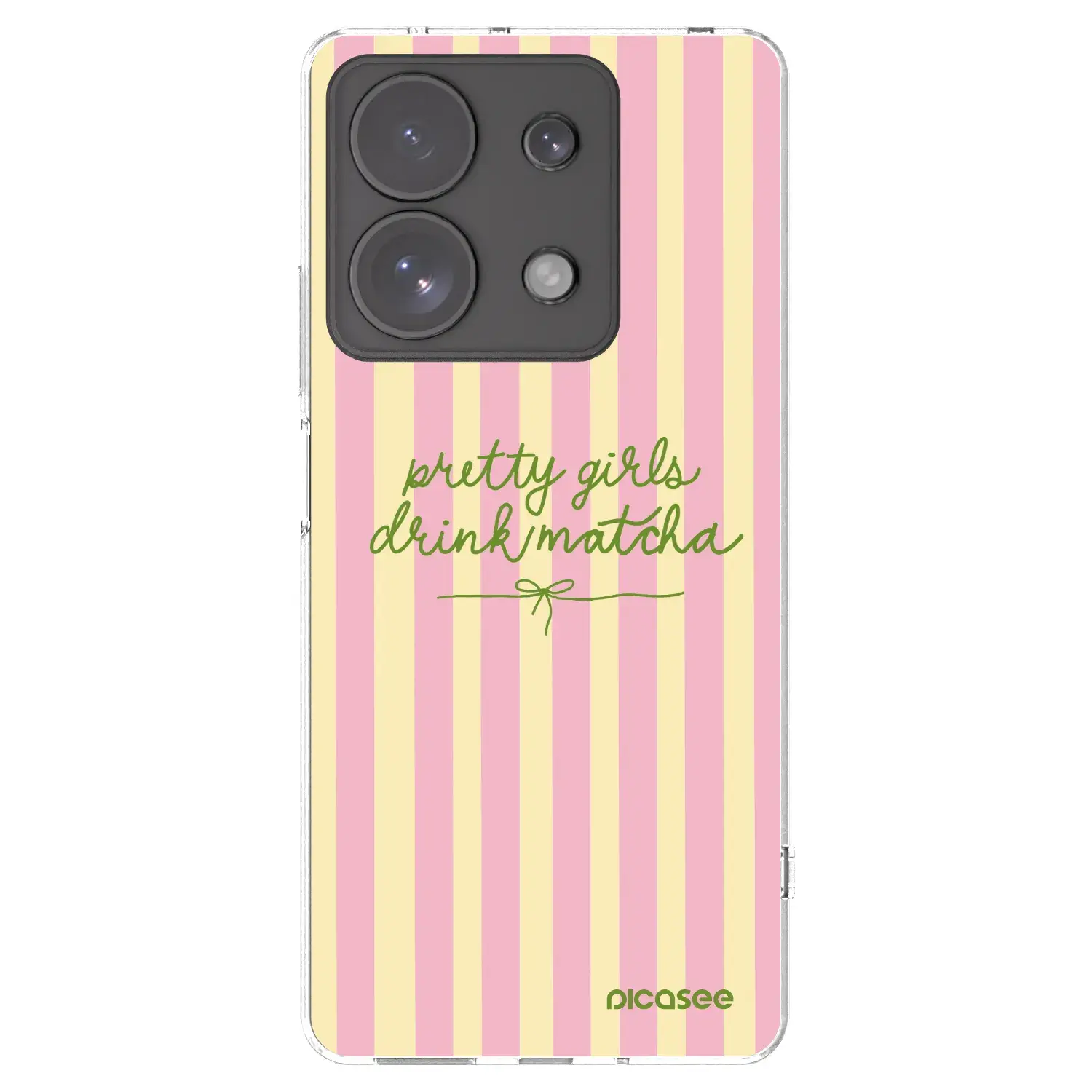 Silikonový průhledný obal pro Xiaomi Redmi Note 13 Pro 4G - Pretty matcha