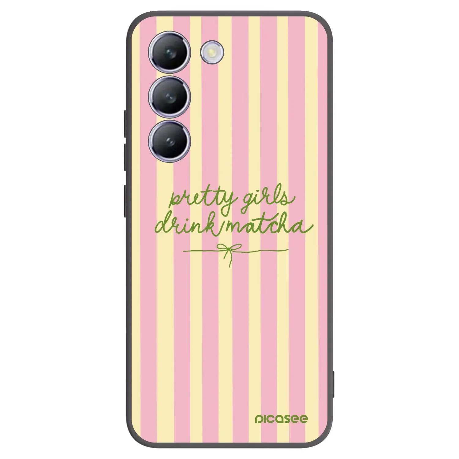 Silikonový černý obal pro Vivo V40 SE 5G - Pretty matcha