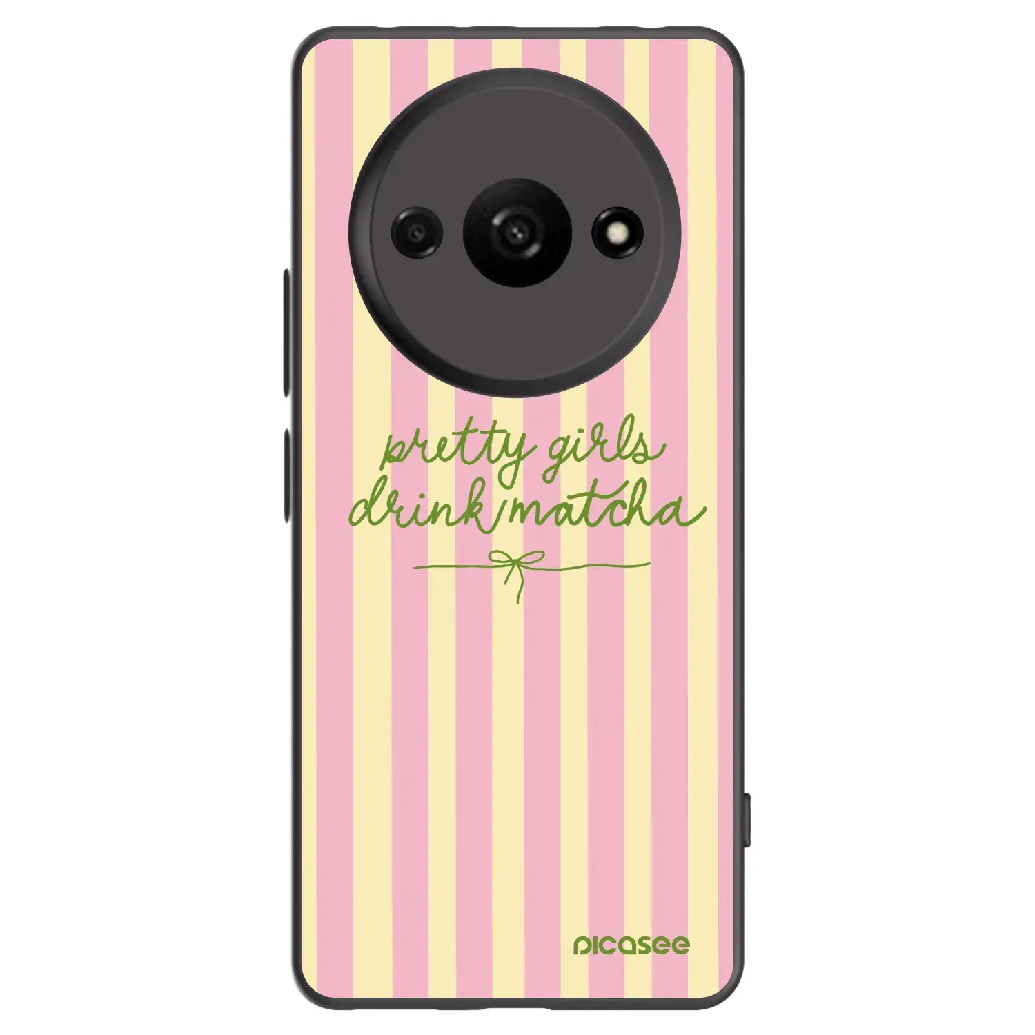Silikonový černý obal pro Xiaomi Redmi A3 - Pretty matcha
