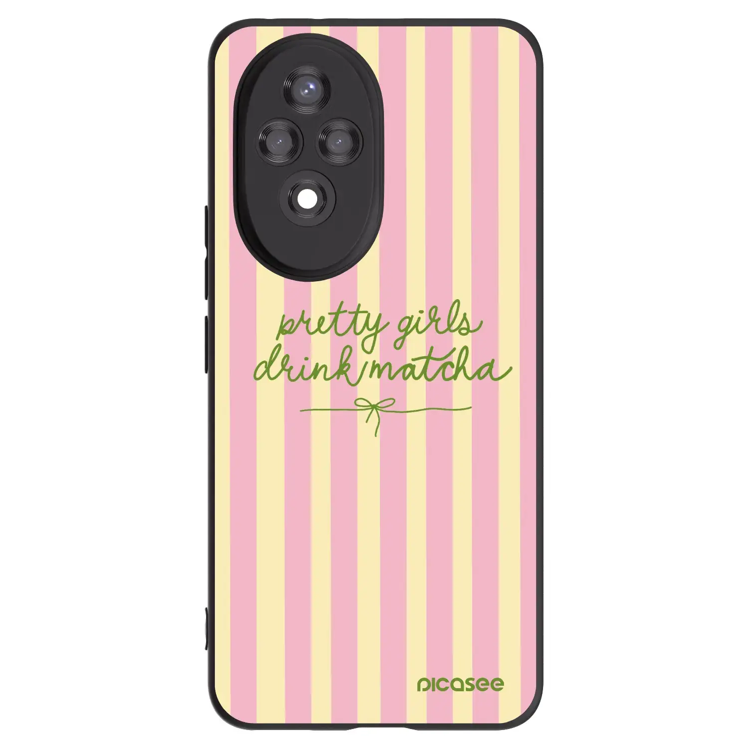 Silikonový černý obal pro Honor 200 Pro 5G - Pretty matcha