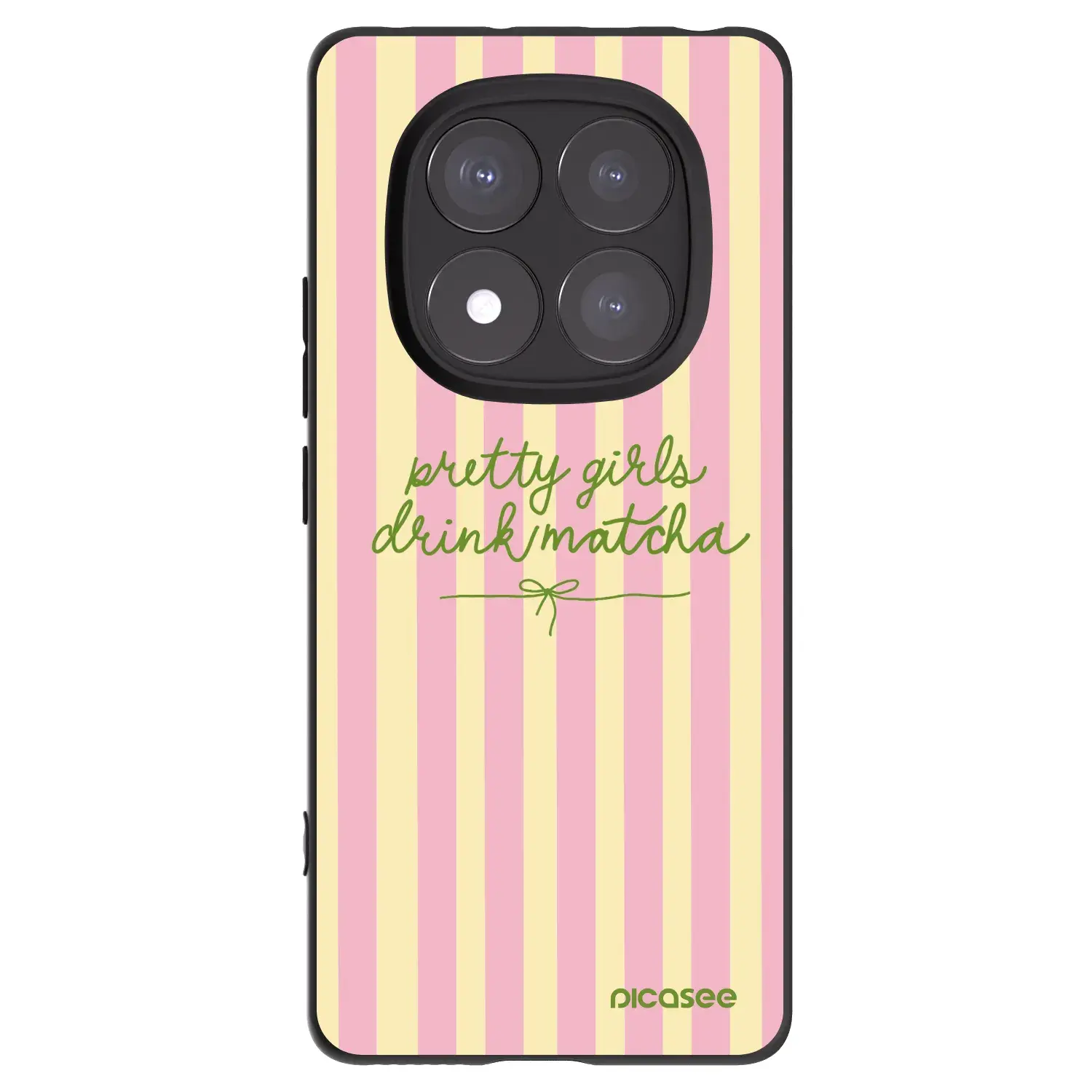 Silikonový černý obal pro Xiaomi Redmi Note 14 Pro 5G - Pretty matcha