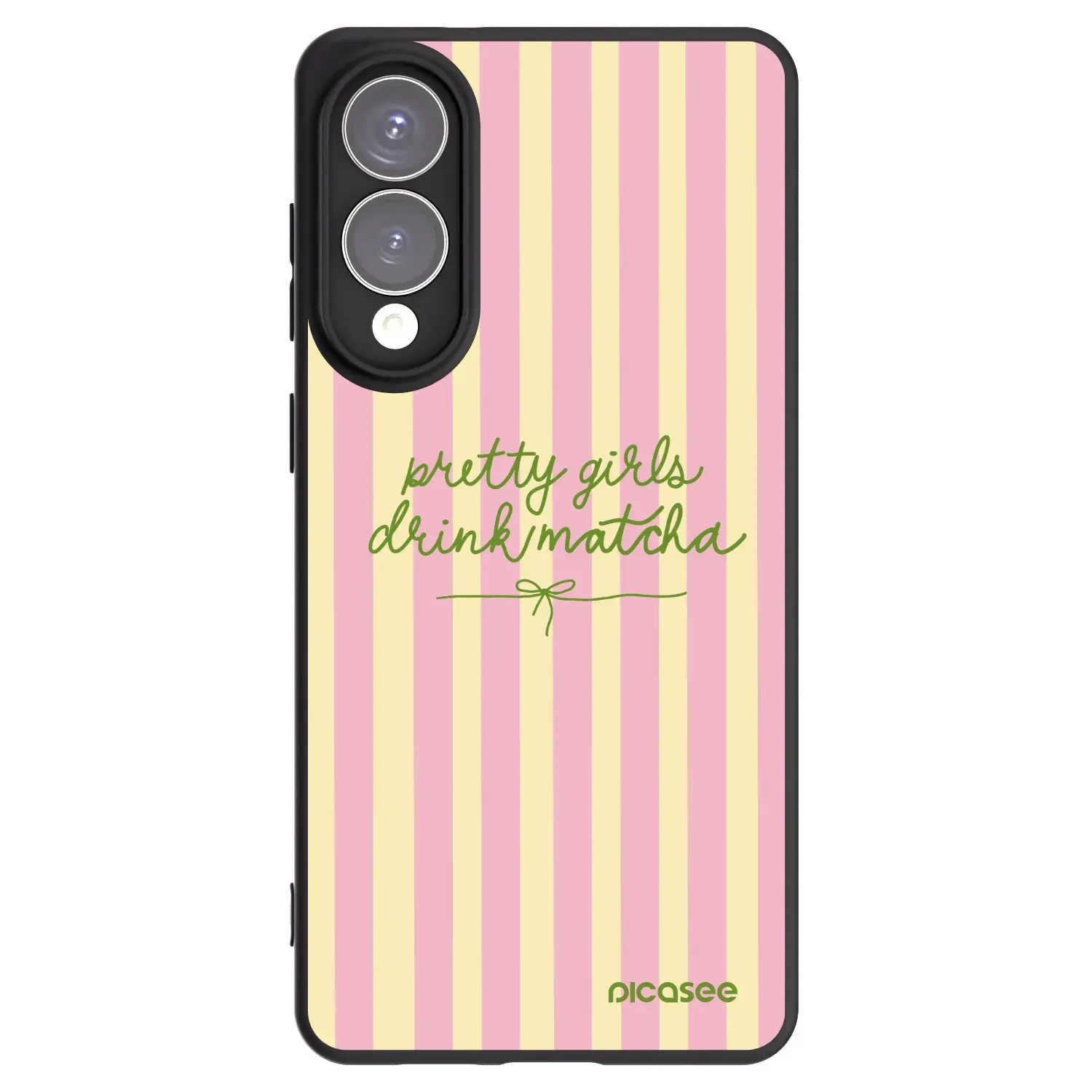 Silikonový černý obal pro Samsung Galaxy S25 Edge 5G - Pretty matcha