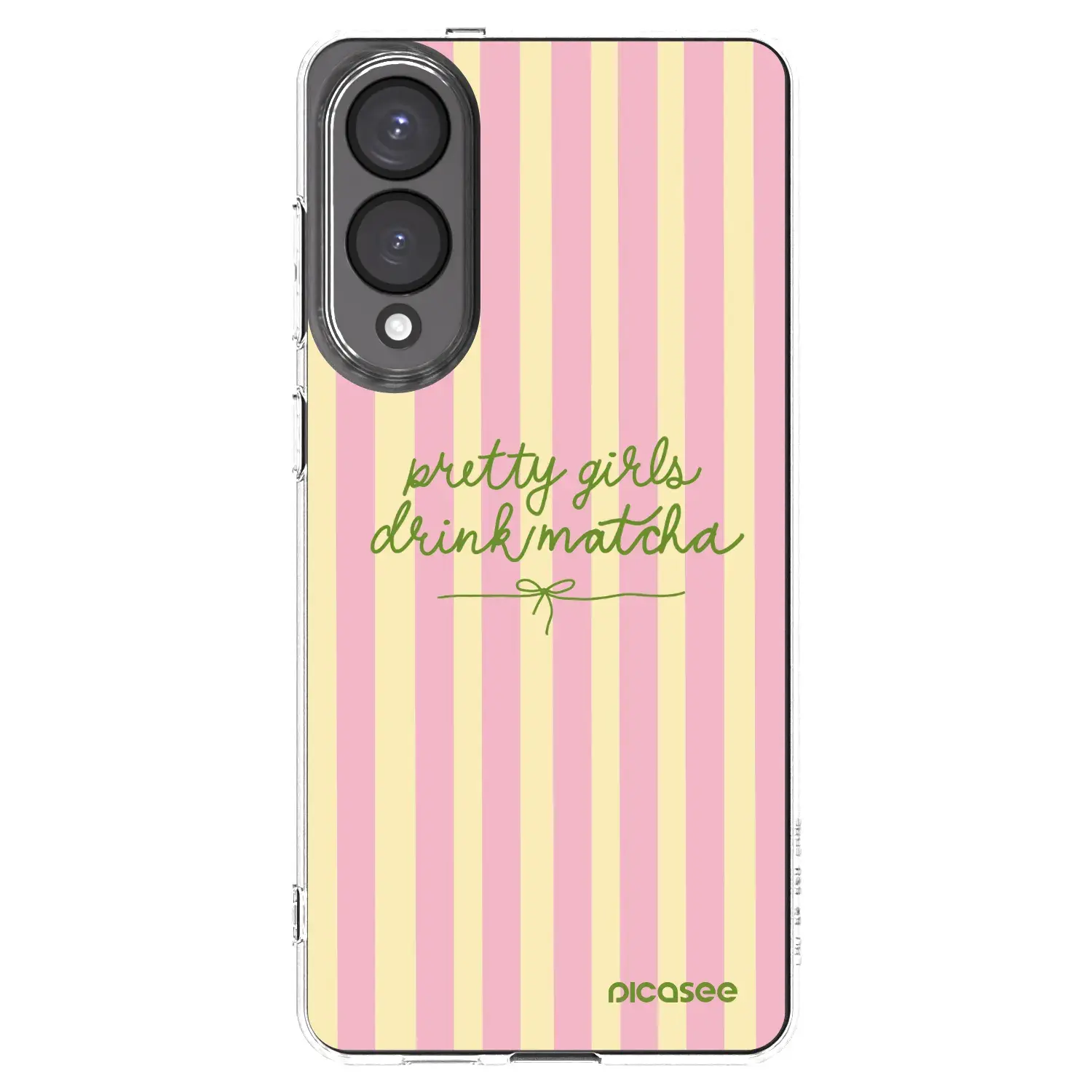 Silikonový průhledný obal pro Samsung Galaxy S25 Edge 5G - Pretty matcha