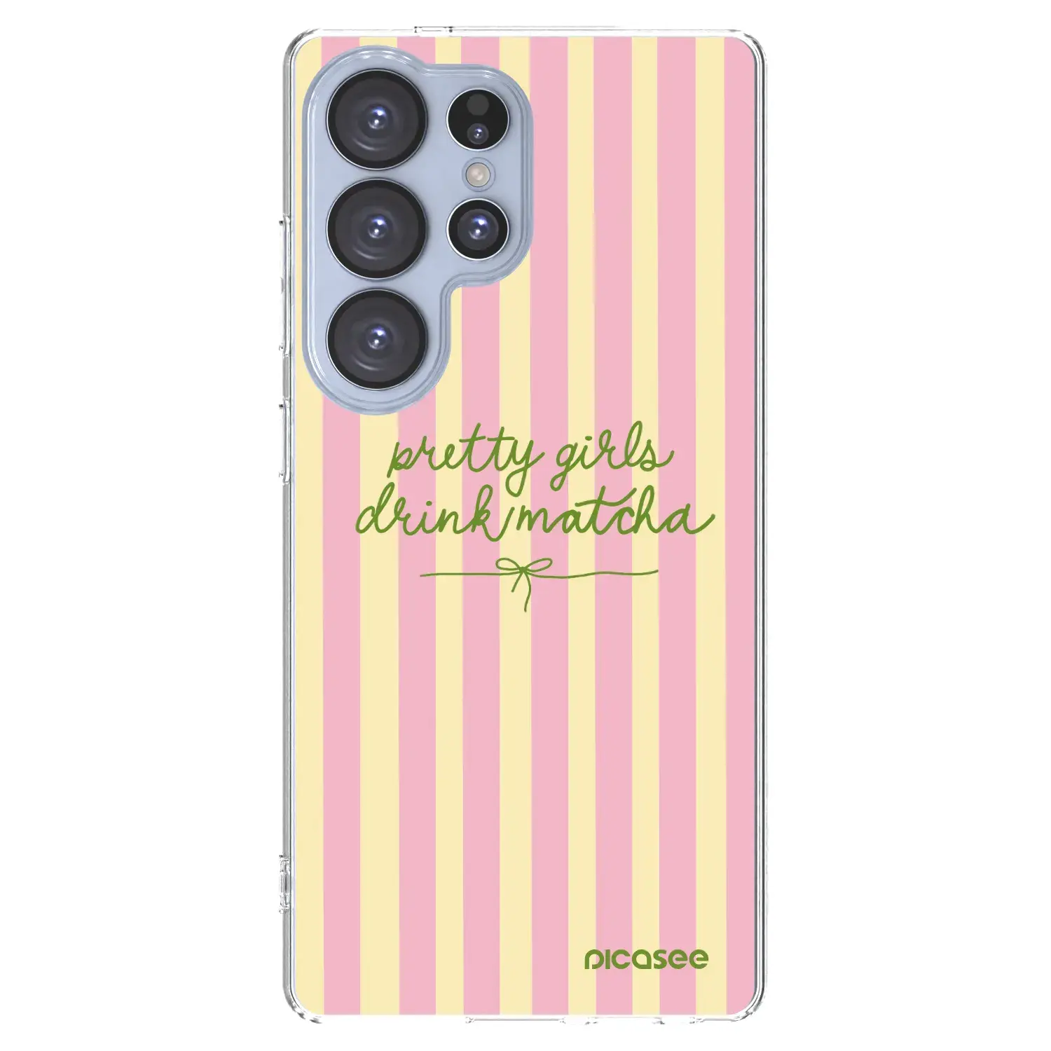 Silikonový průhledný obal pro Samsung Galaxy S25 Ultra 5G - Pretty matcha