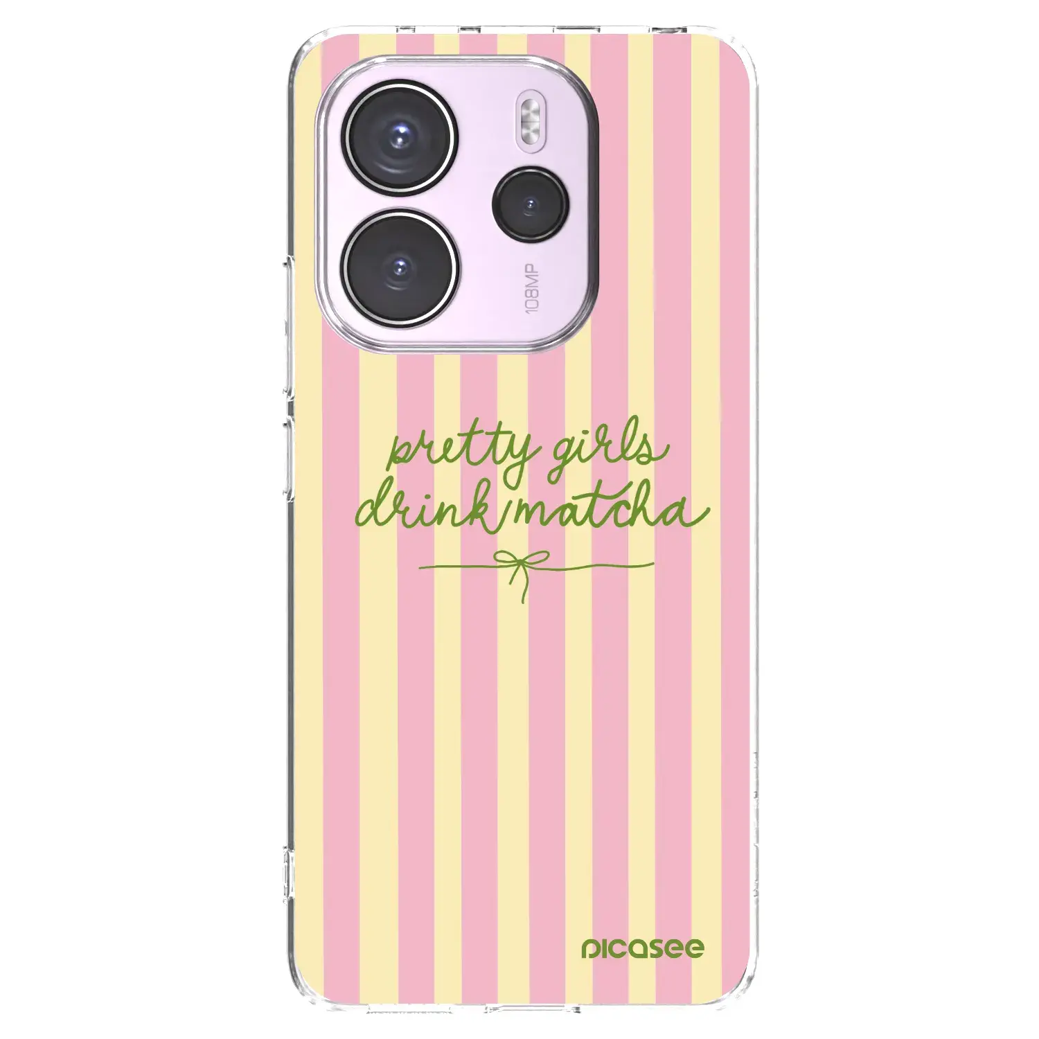 Silikonový průhledný obal pro Xiaomi Redmi Note 14 4G - Pretty matcha