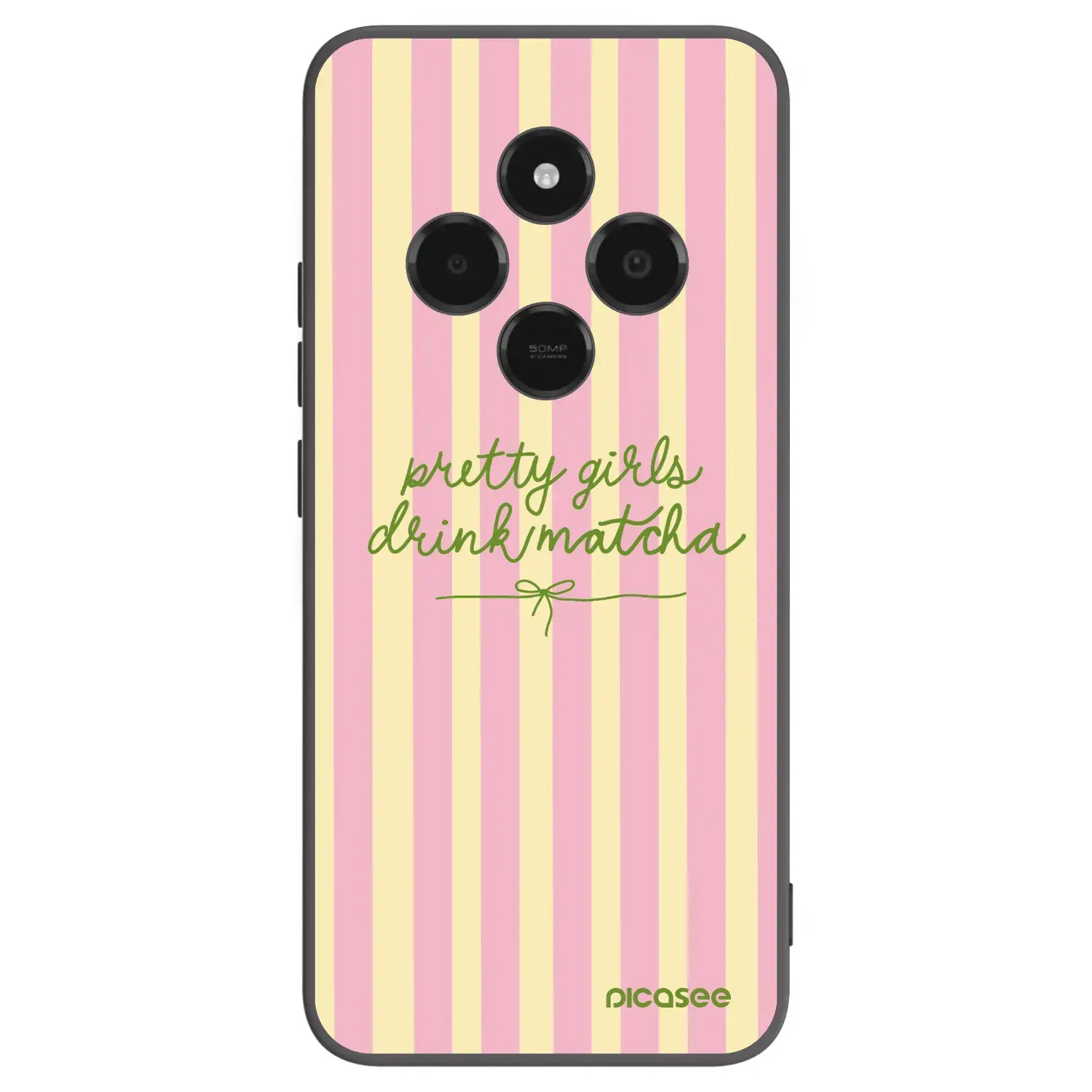 Silikonový černý obal pro Xiaomi Poco C75 - Pretty matcha
