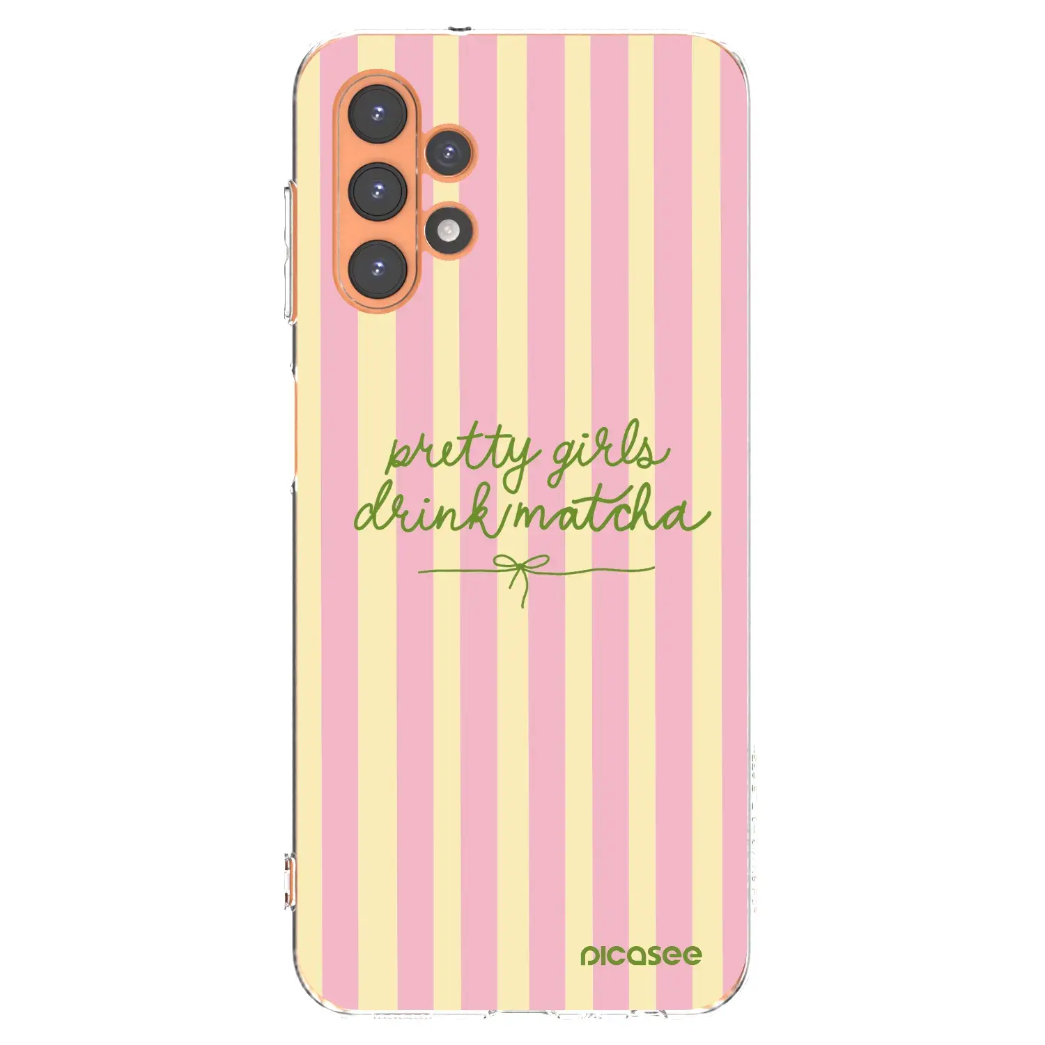Silikonový průhledný obal pro Samsung Galaxy A13 5G - Pretty matcha