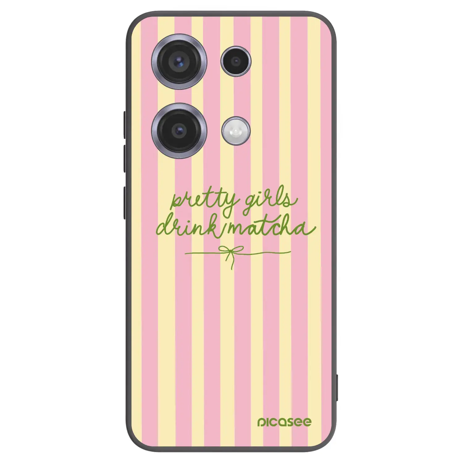 Silikonový černý obal pro Xiaomi Redmi Note 14S - Pretty matcha