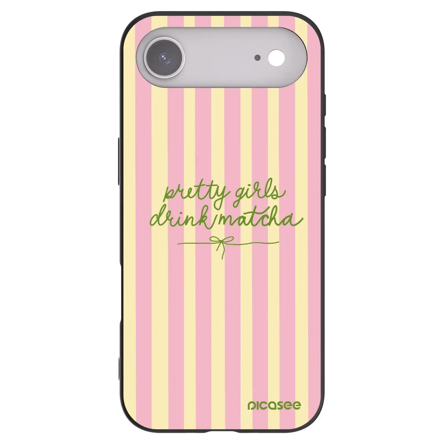 Silikonový černý obal pro Apple iPhone Air - Pretty matcha
