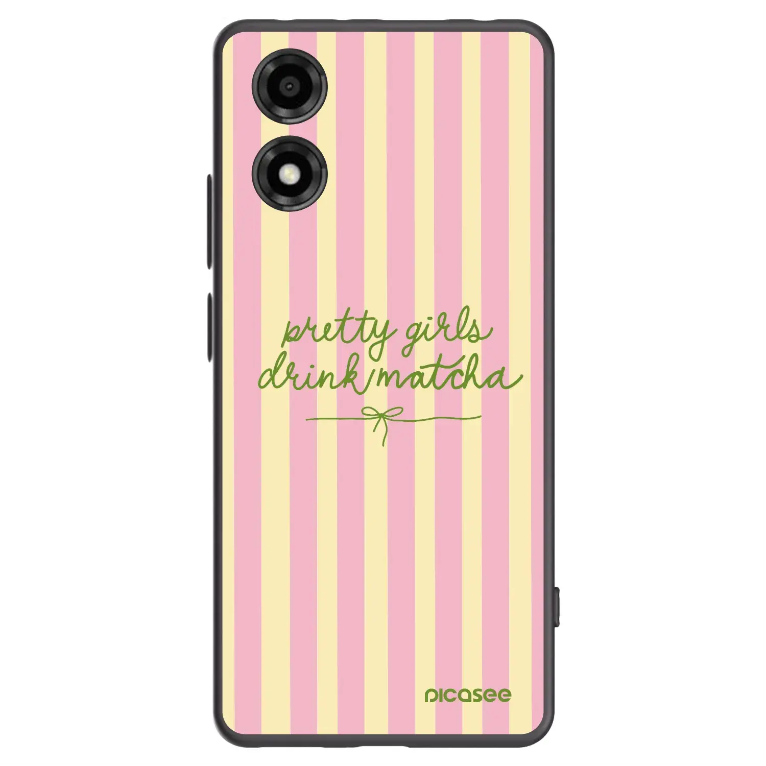 Silikonový černý obal pro Motorola Moto E14 - Pretty matcha