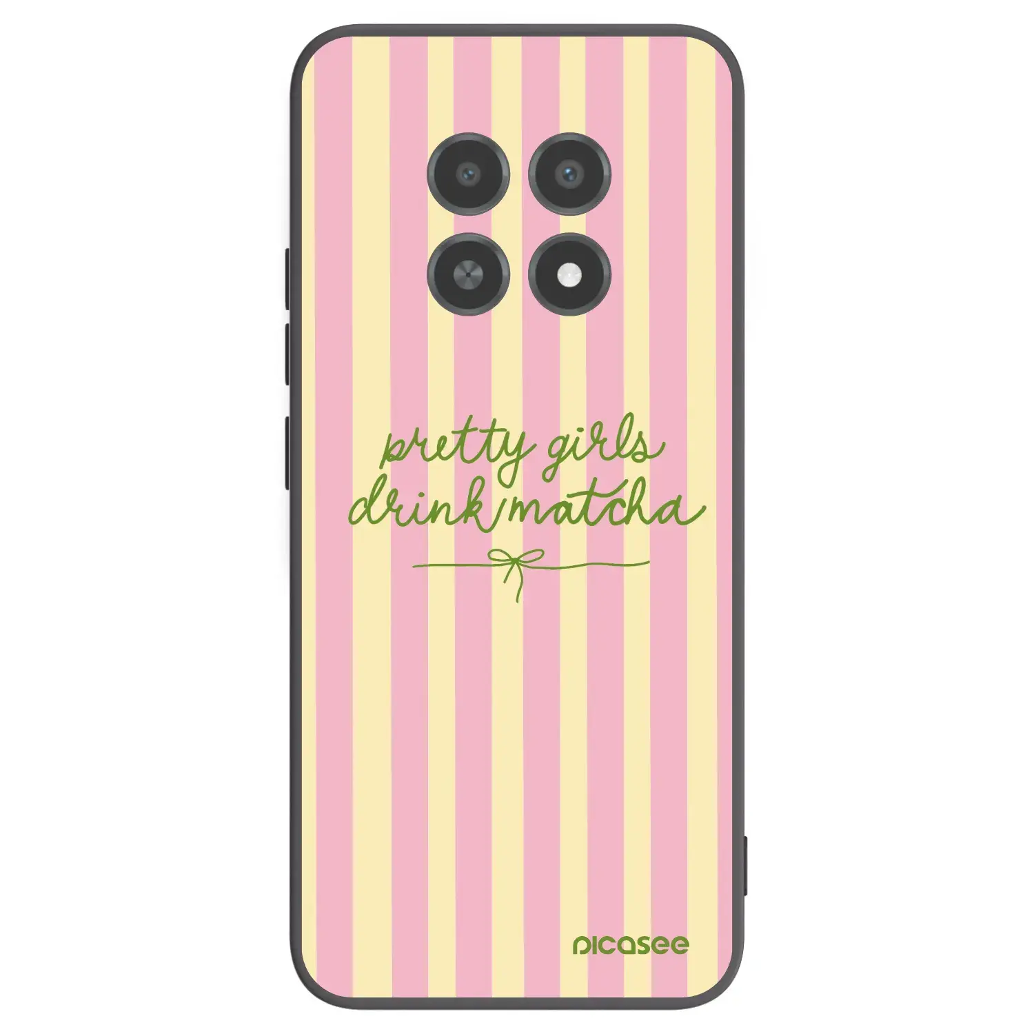 Silikonový černý obal pro Realme 12X - Pretty matcha