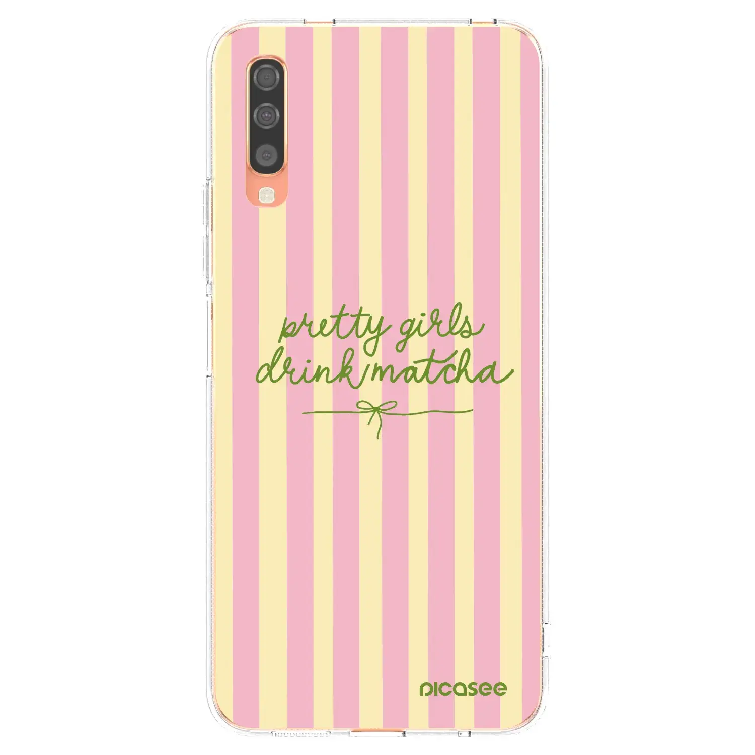 Silikonový průhledný obal pro Samsung Galaxy A70 A705F - Pretty matcha