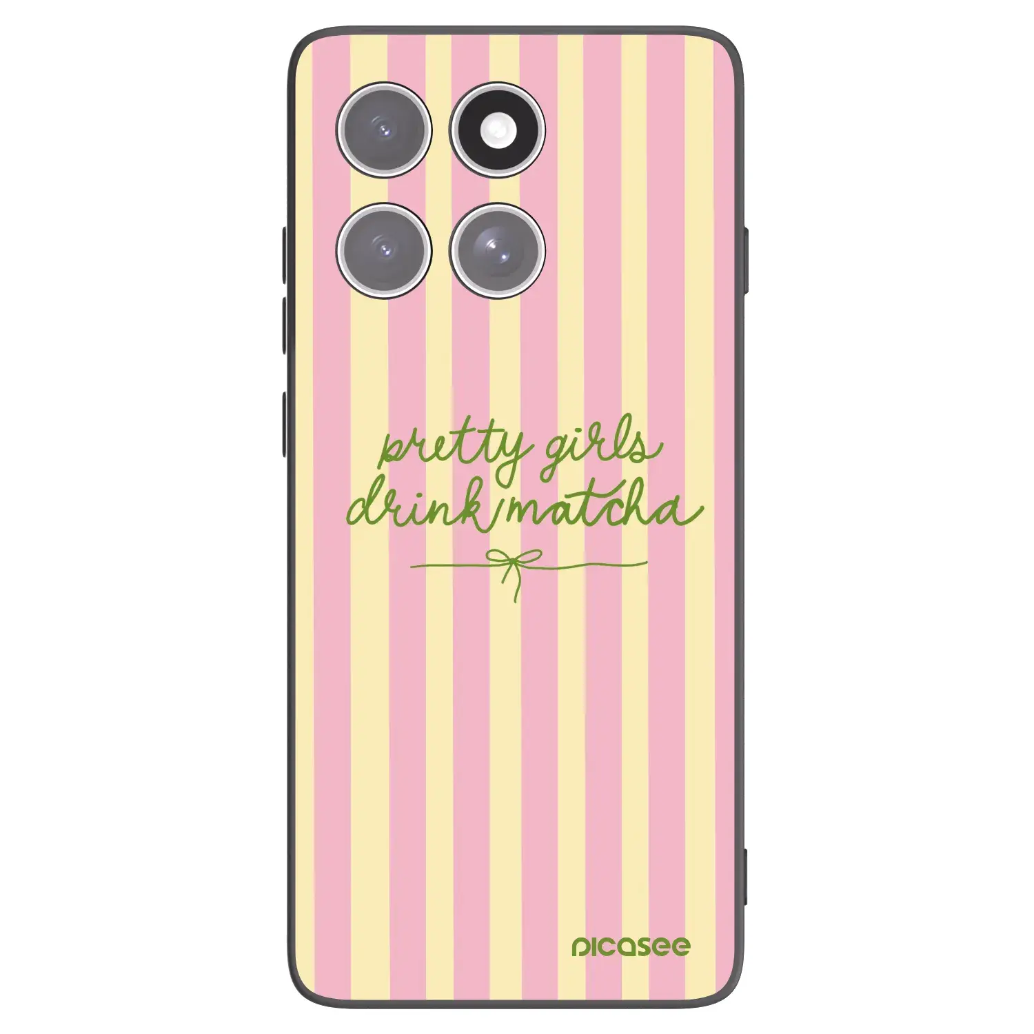 Silikonový černý obal pro Motorola Edge 60 Pro - Pretty matcha