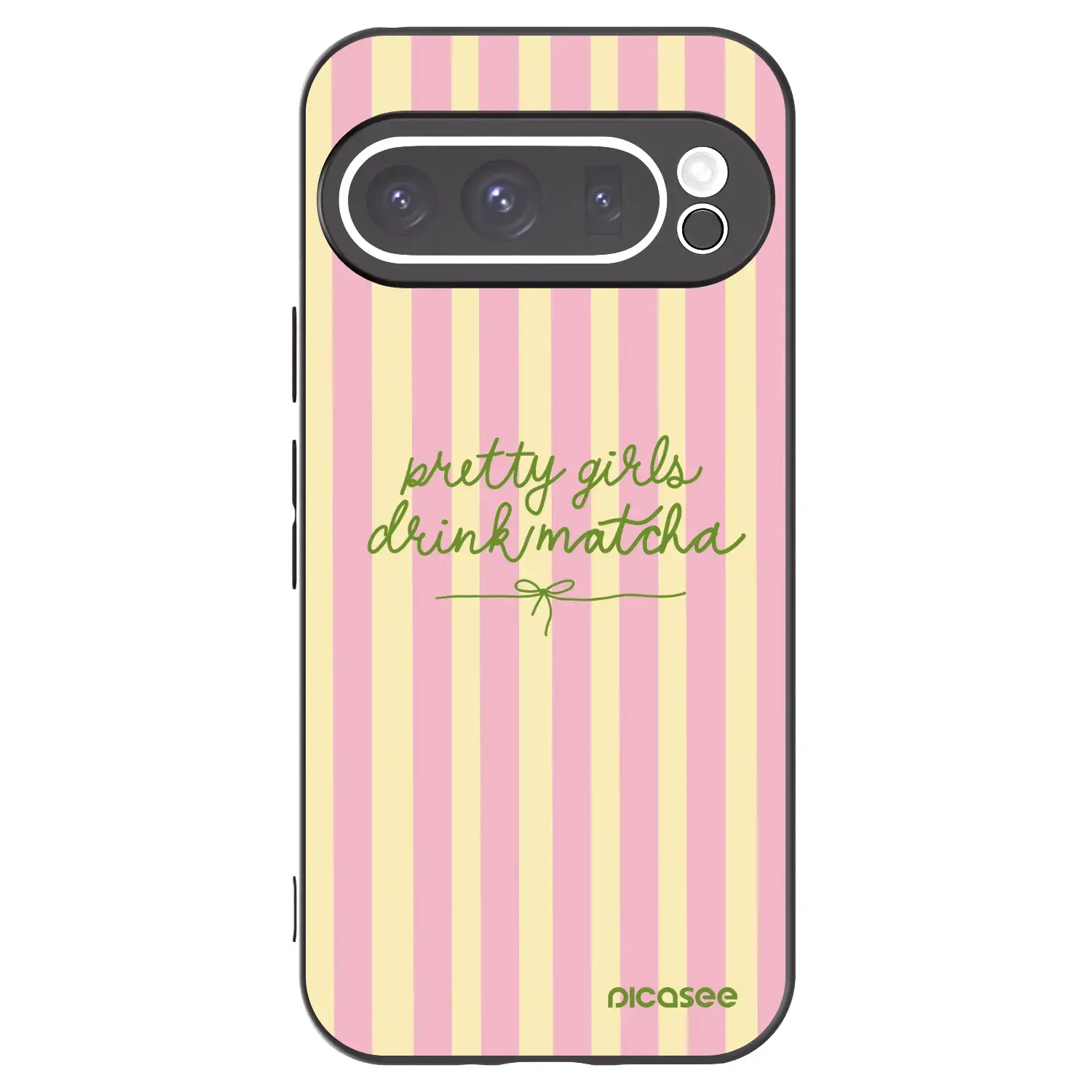 Silikonový černý obal pro Google Pixel 9 Pro XL - Pretty matcha