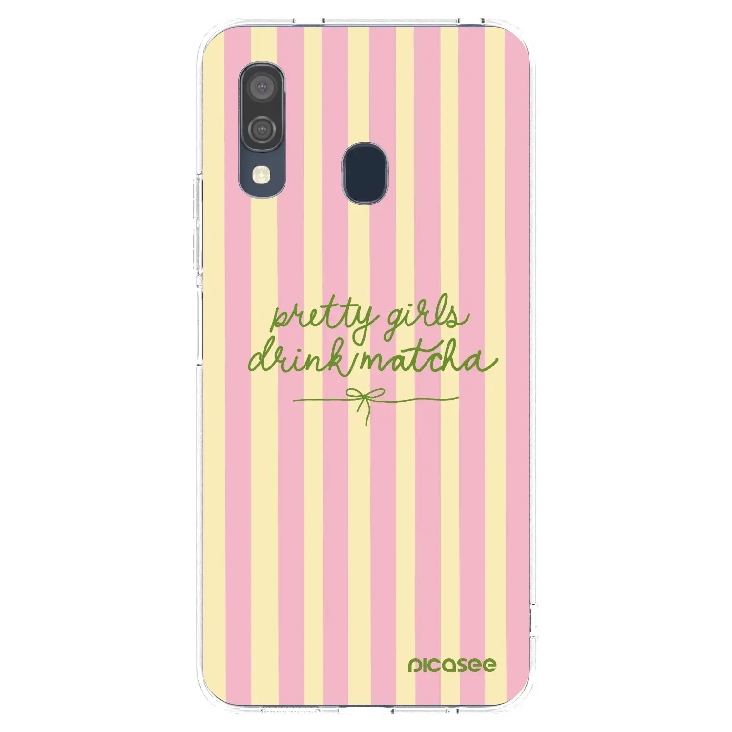 Silikonový průhledný obal pro Samsung Galaxy A40 A405F - Pretty matcha