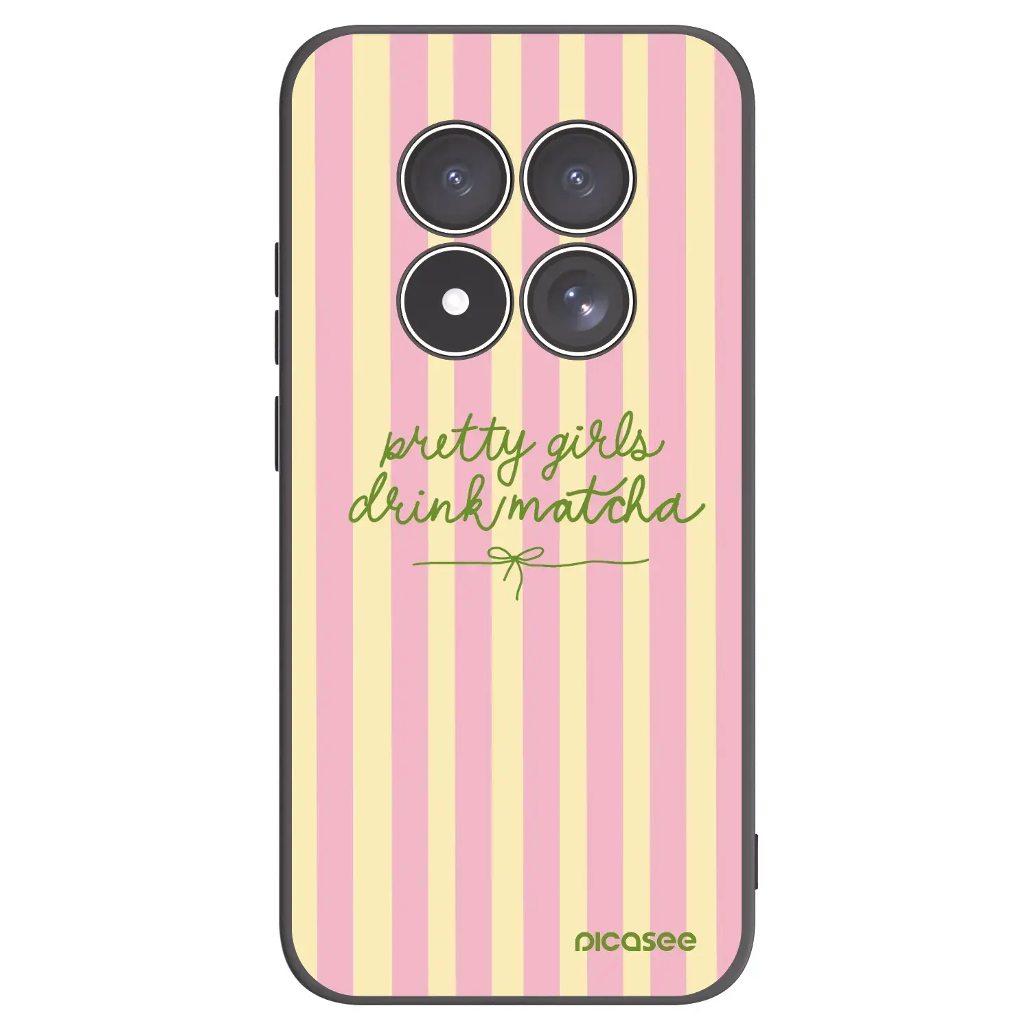 Silikonový černý obal pro Xiaomi Redmi Note 15 Pro 4G - Pretty matcha