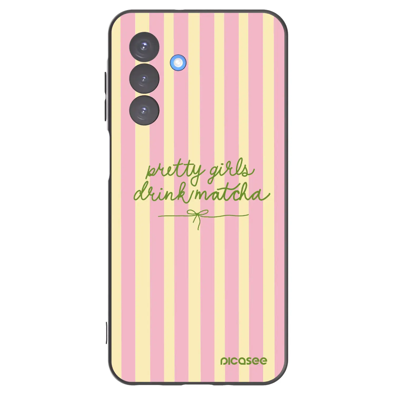 Silikonový černý obal pro Samsung Galaxy A17 5G - Pretty matcha