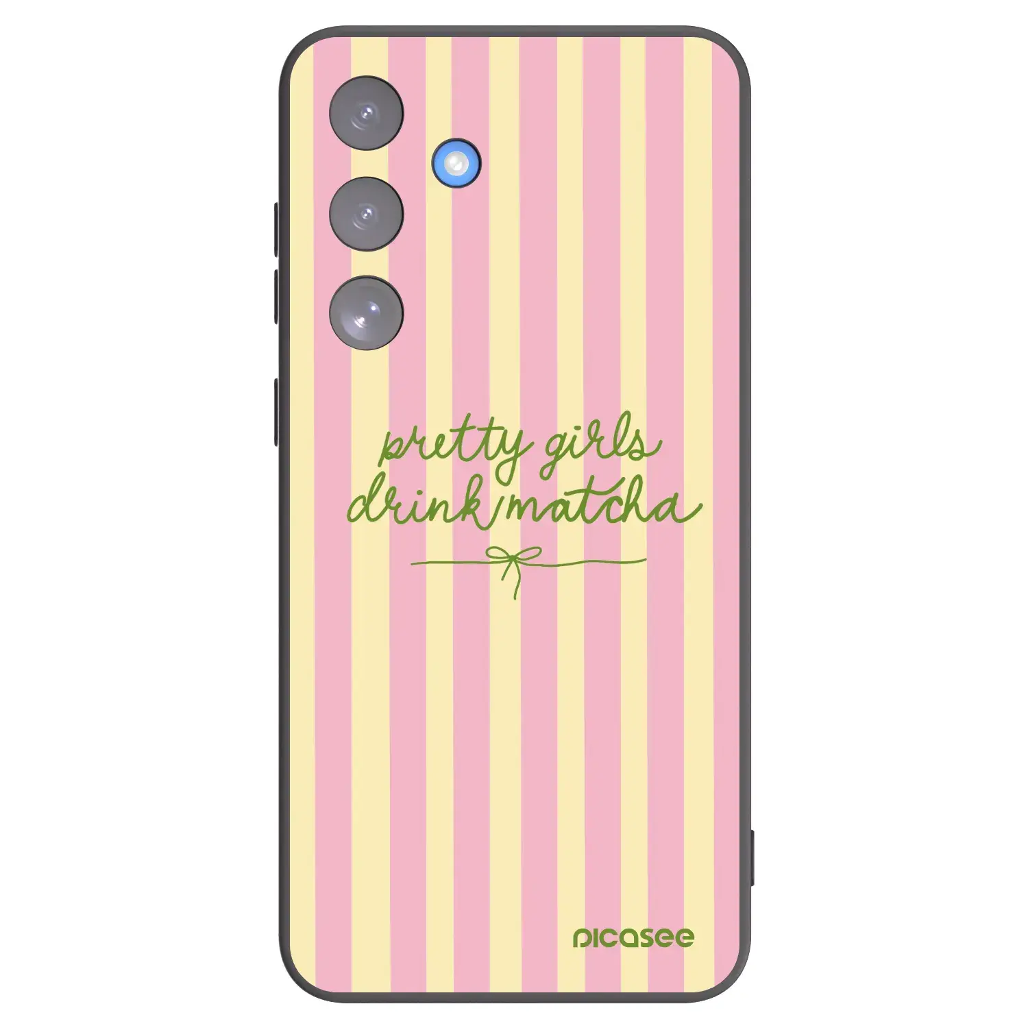 Silikonový černý obal pro Samsung Galaxy S25 FE 5G - Pretty matcha