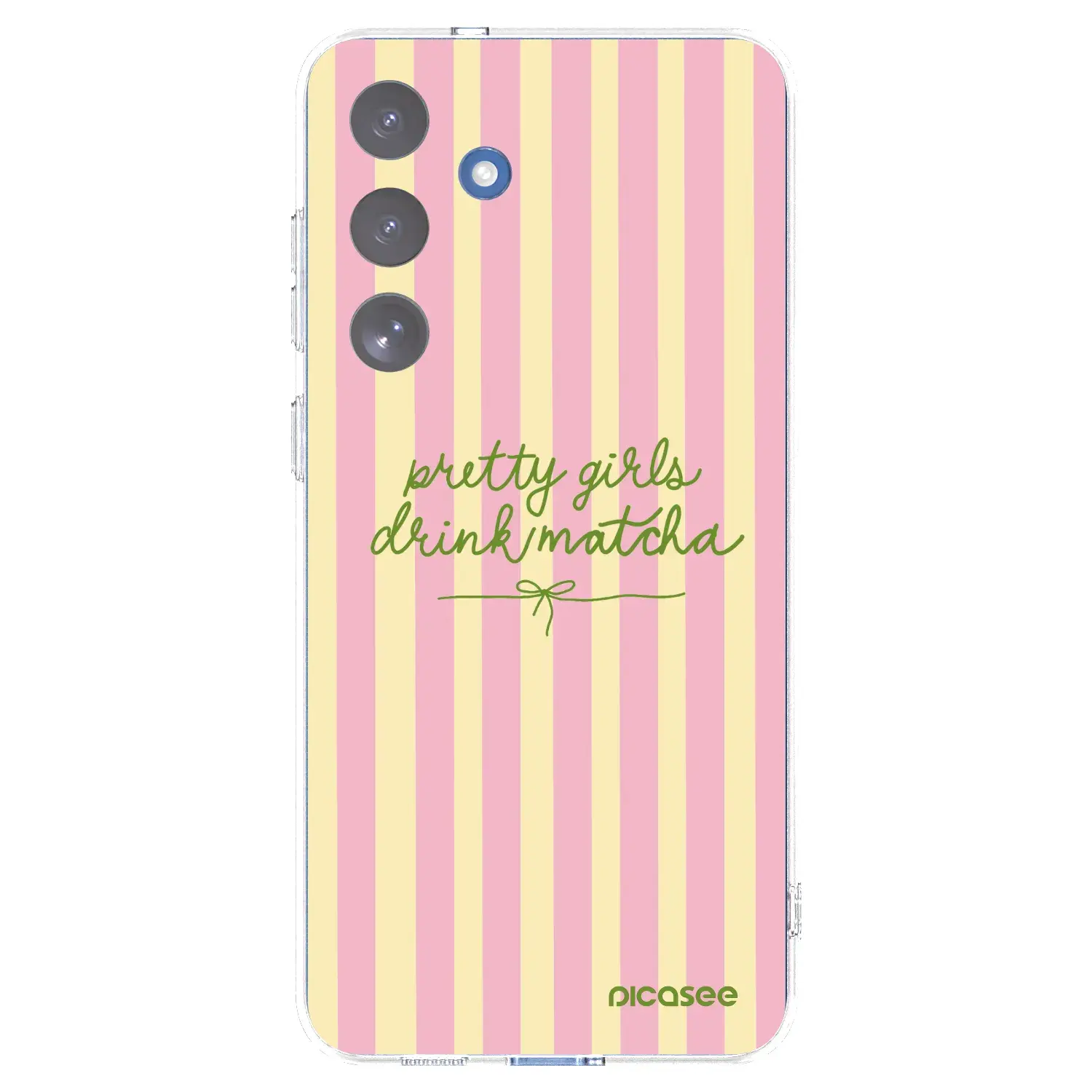 Silikonový průhledný obal pro Samsung Galaxy S25 FE 5G - Pretty matcha