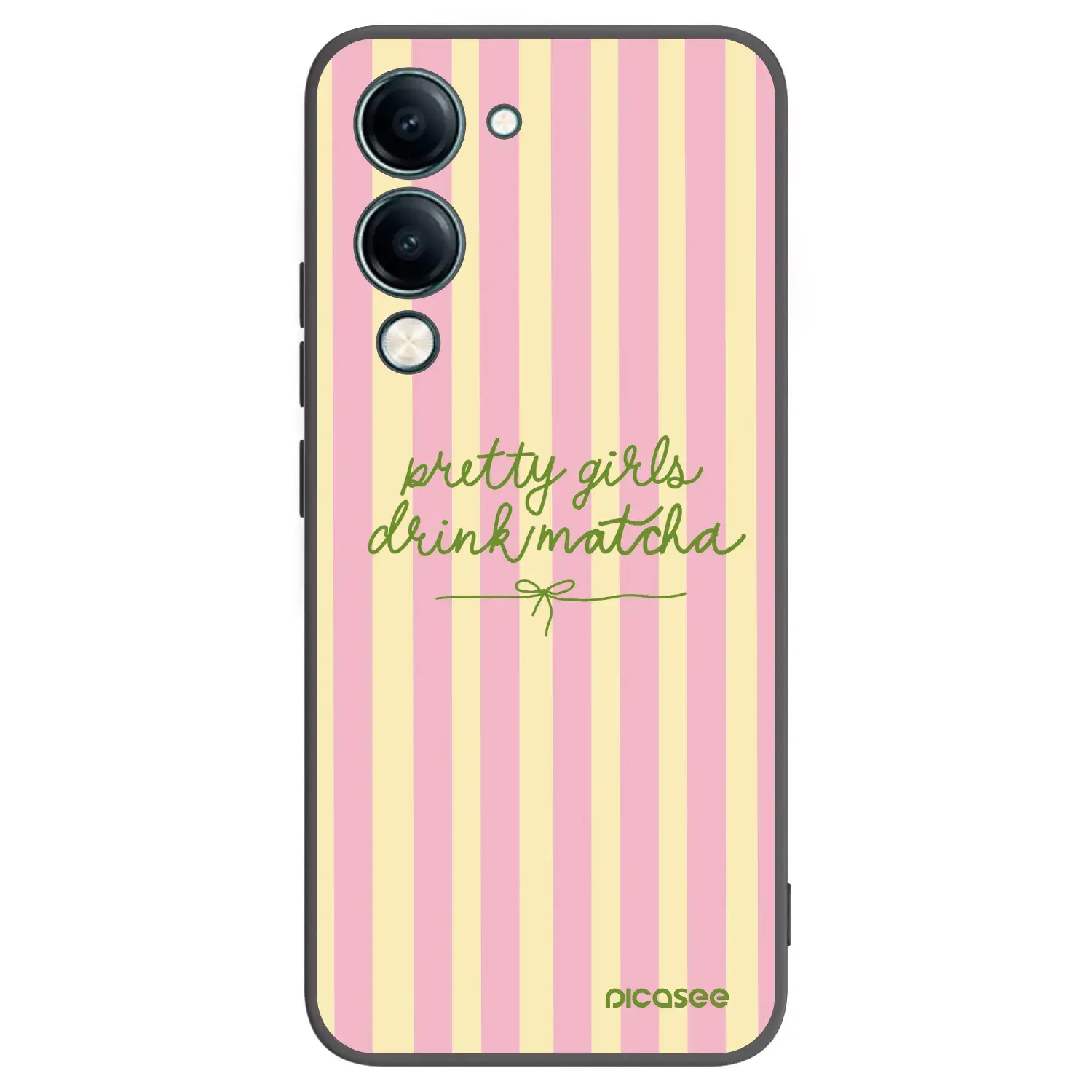 Silikonový černý obal pro Vivo Y29s 5G - Pretty matcha