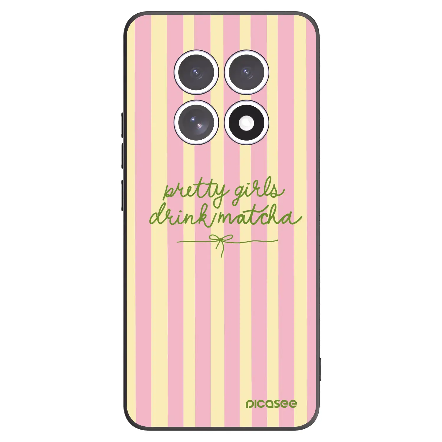 Silikonový černý obal pro Xiaomi Redmi Note 15 4G - Pretty matcha