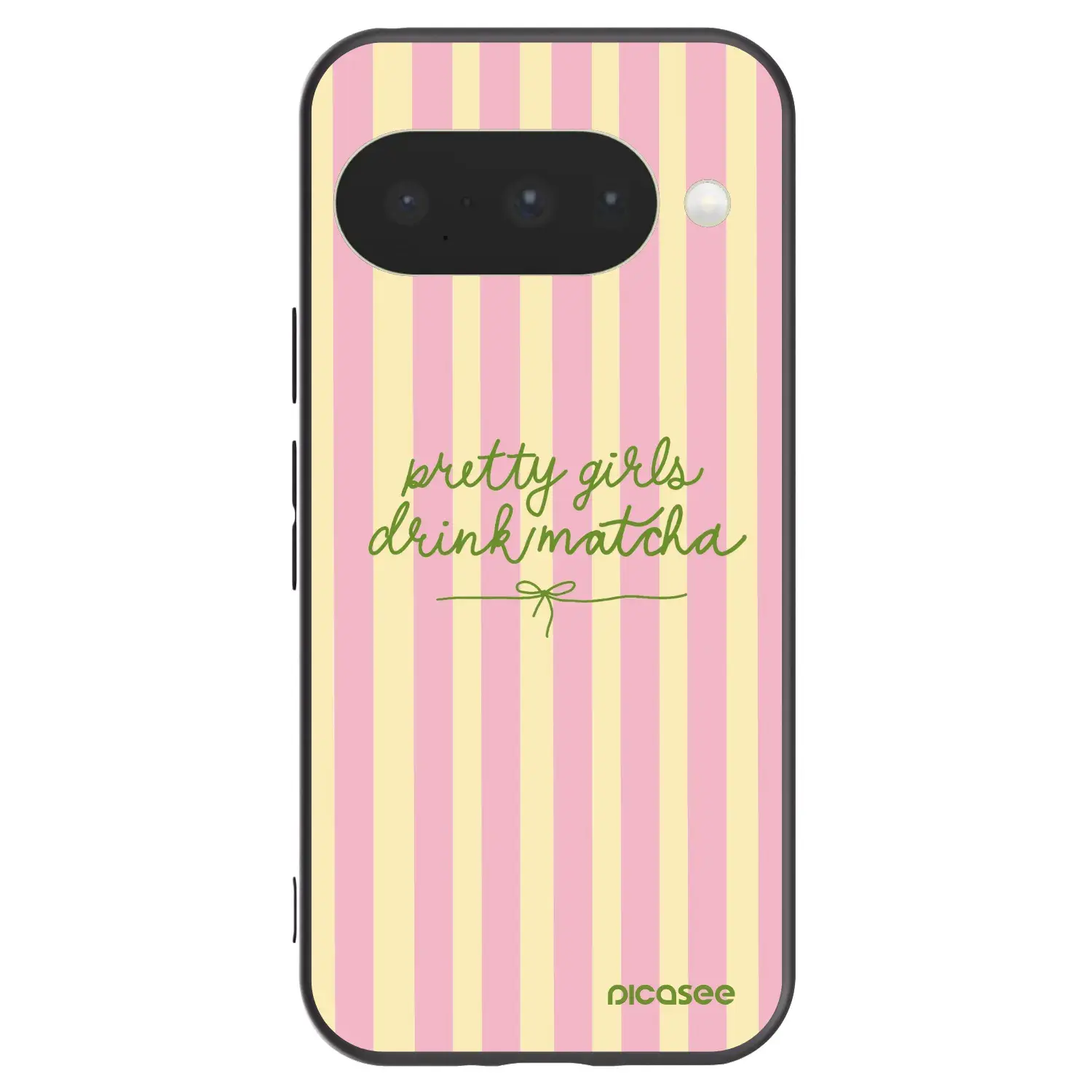 Silikonový černý obal pro Google Pixel 10 - Pretty matcha