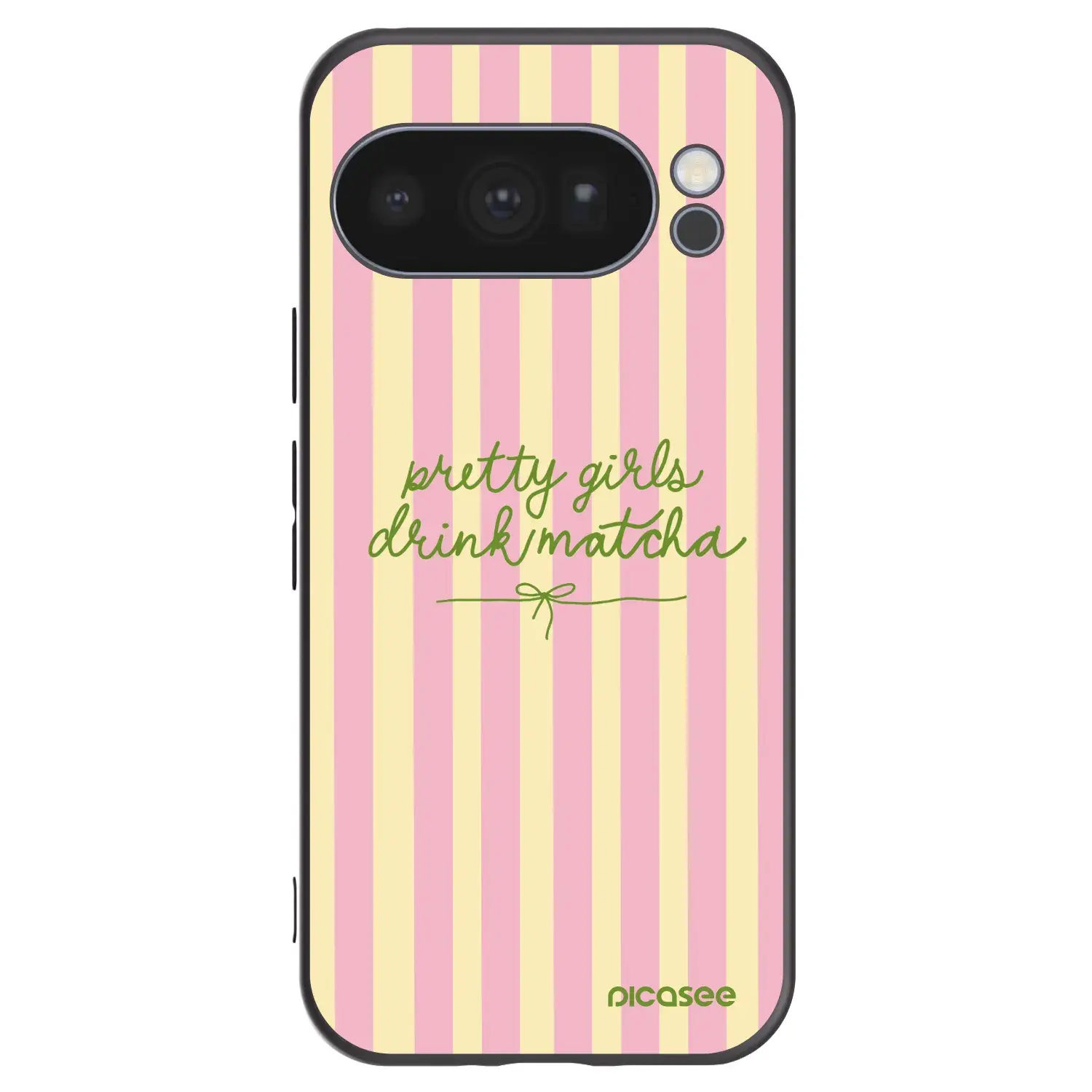 Silikonový černý obal pro Google Pixel 10 Pro - Pretty matcha