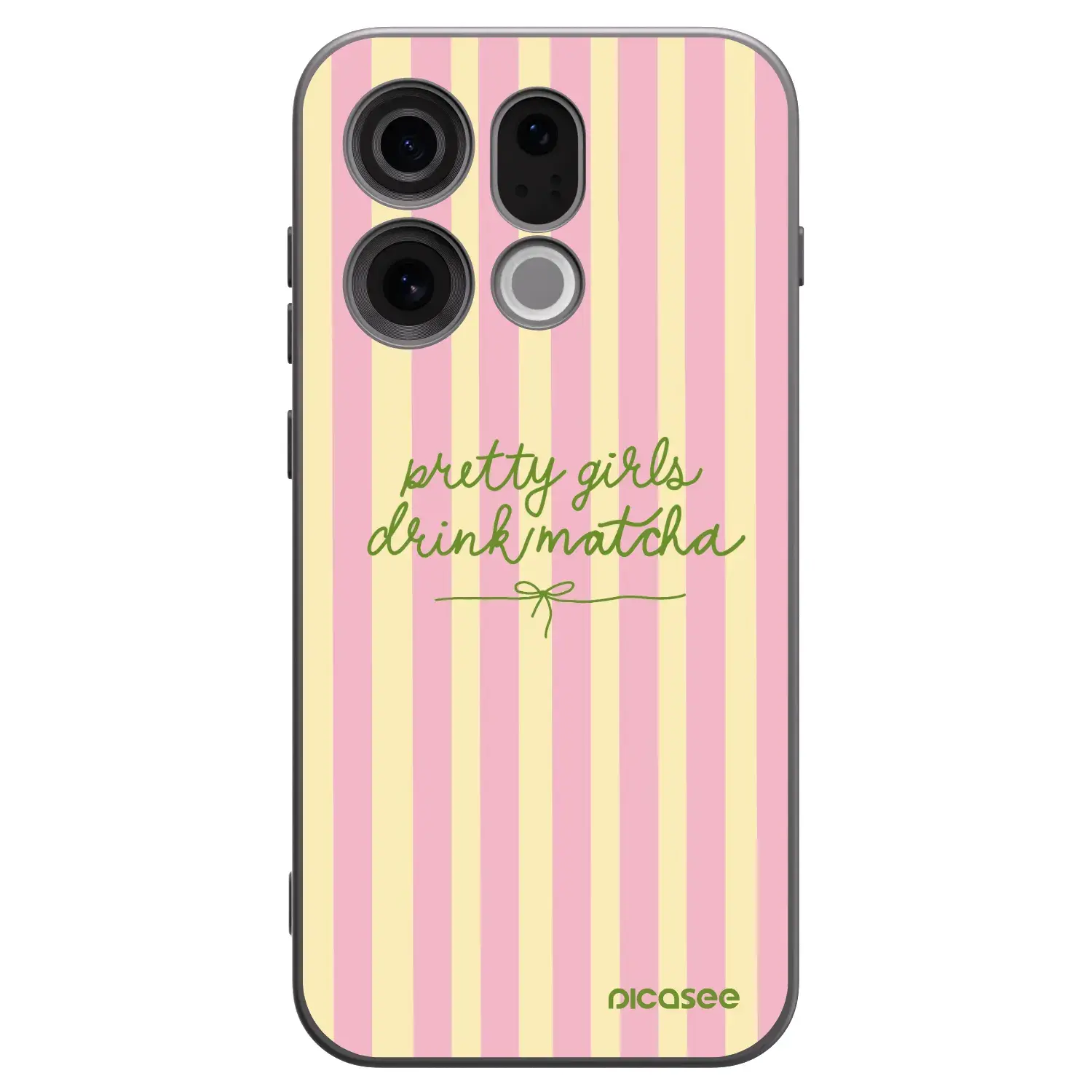 Silikonový černý obal pro OPPO Find X9 - Pretty matcha