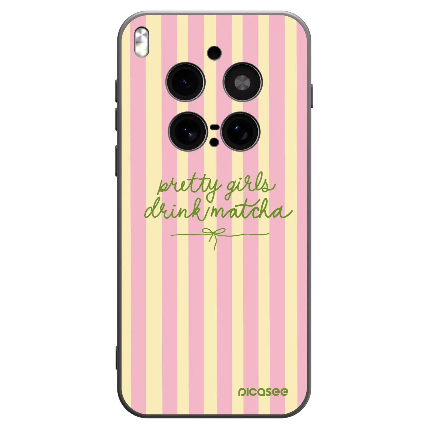 Silikonový černý obal pro Vivo X300 Pro - Pretty matcha