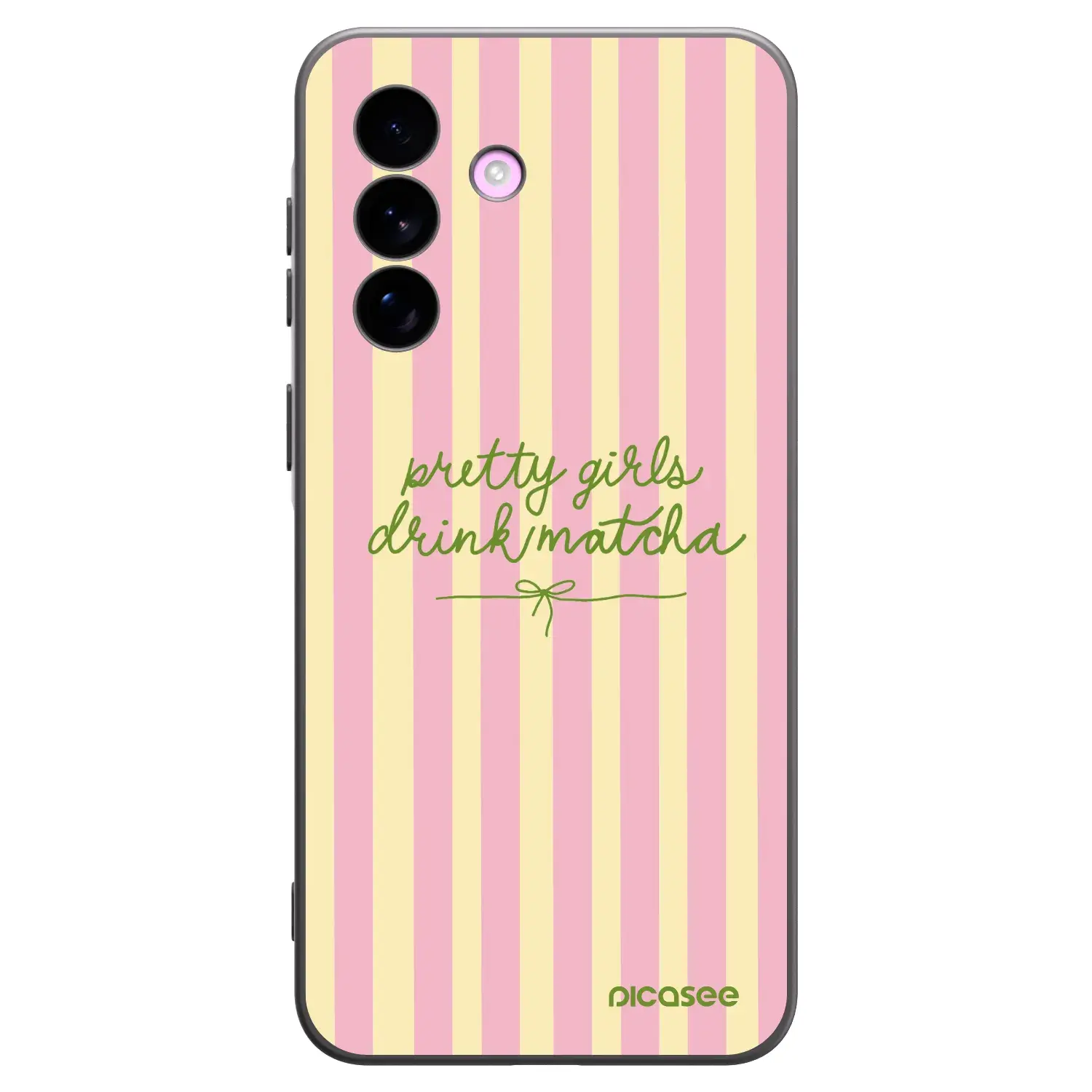 Silikonový černý obal pro Samsung Galaxy A57 5G - Pretty matcha