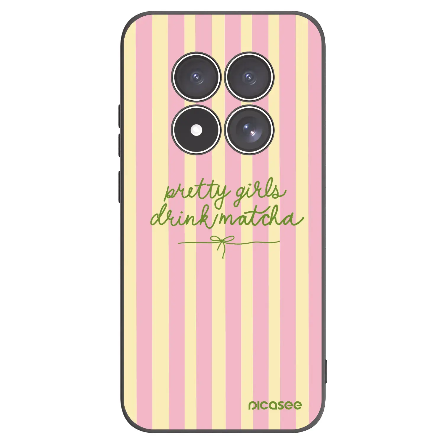 Silikonový černý obal pro Xiaomi Redmi Note 15 Pro 5G - Pretty matcha