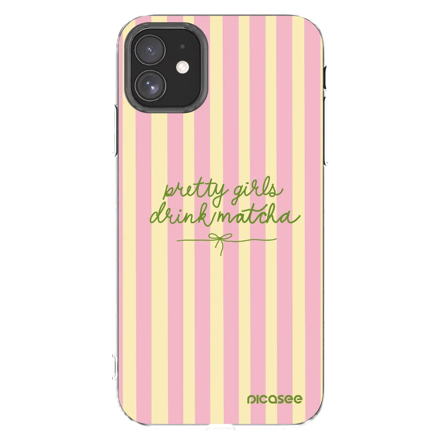 Silikonový průhledný obal pro Apple iPhone 11 - Pretty matcha