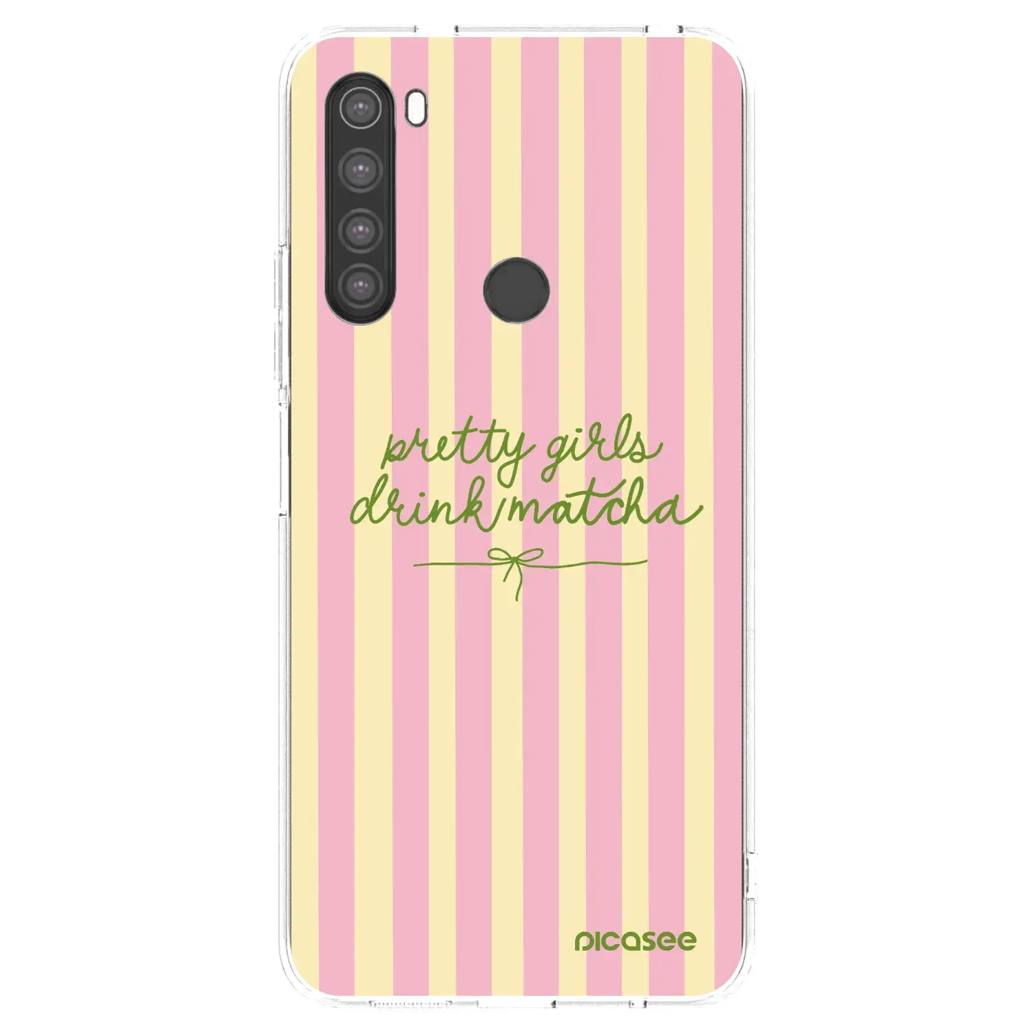 Silikonový průhledný obal pro Xiaomi Redmi Note 8 - Pretty matcha