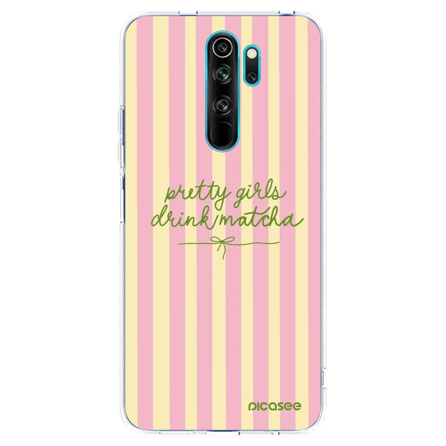 Silikonový průhledný obal pro Xiaomi Redmi Note 8 Pro - Pretty matcha