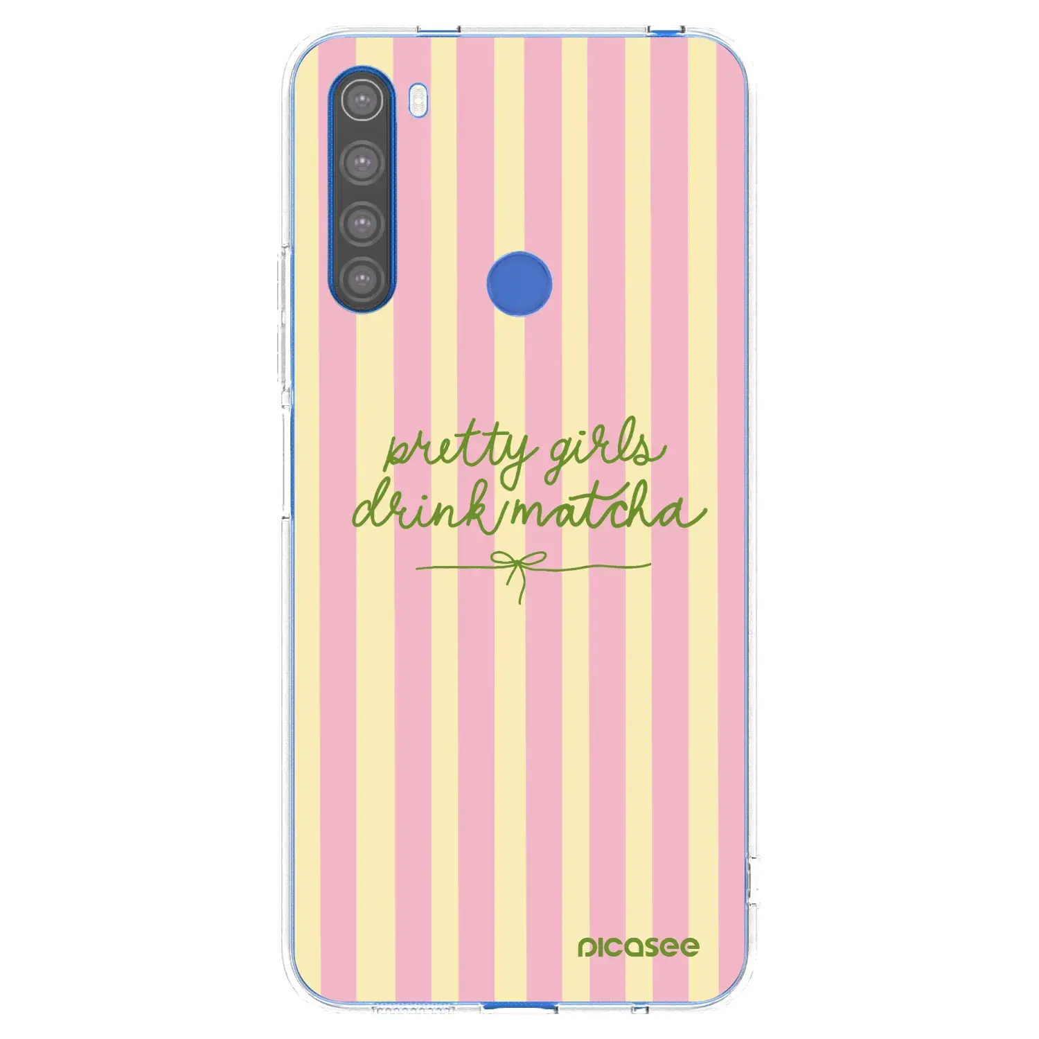 Silikonový průhledný obal pro Xiaomi Redmi Note 8T - Pretty matcha